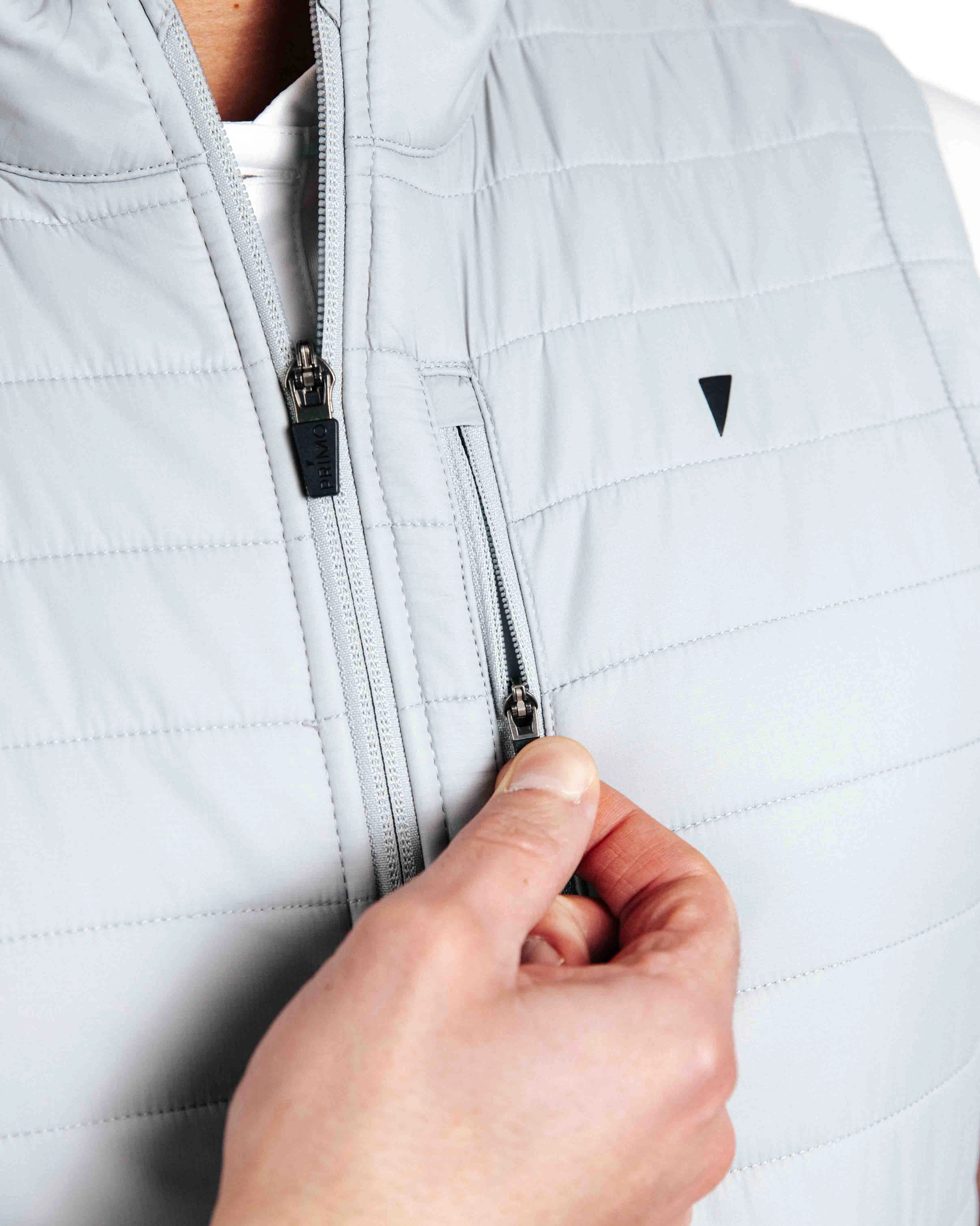 Light Gray Puff Vest