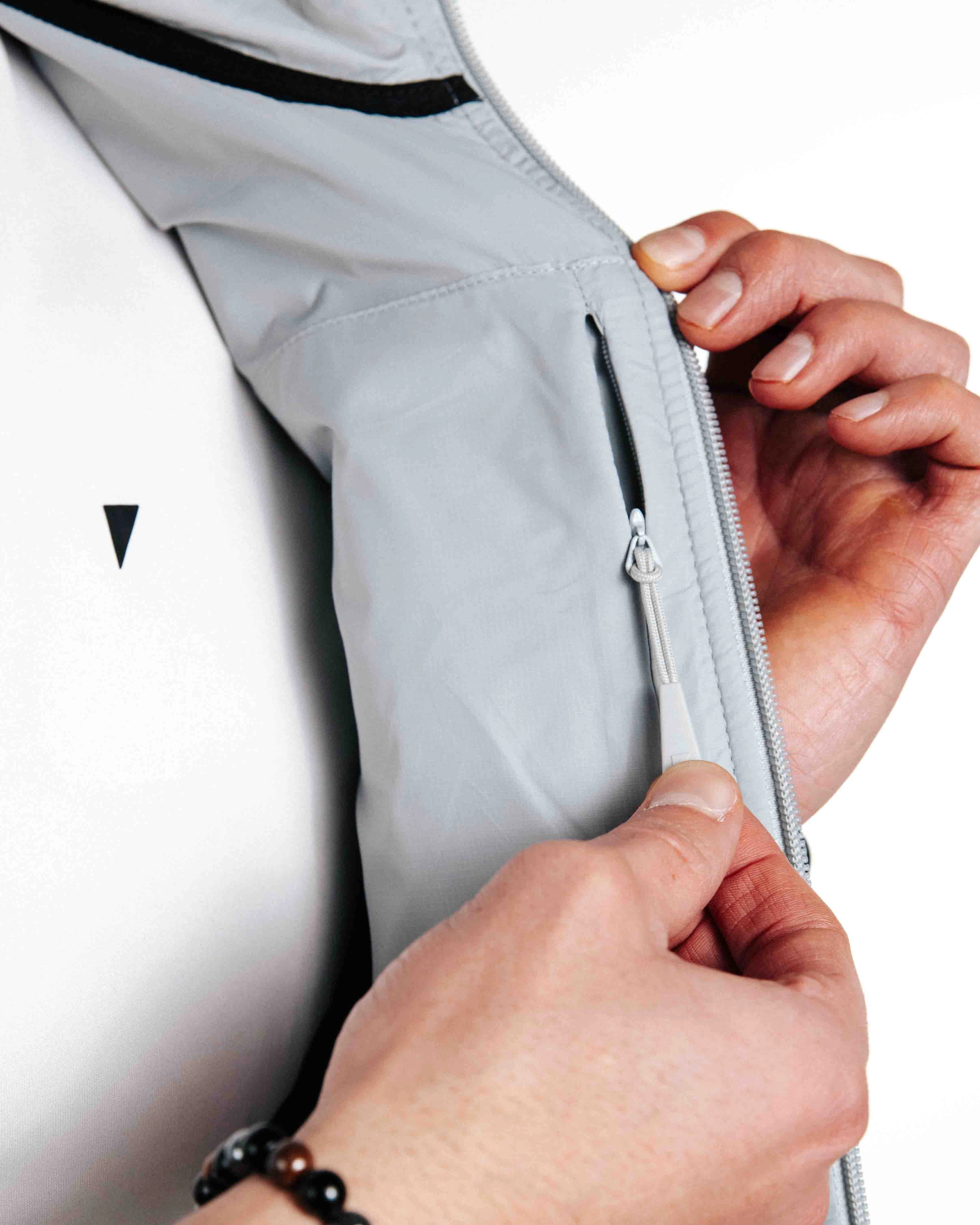 Light Gray Puff Vest