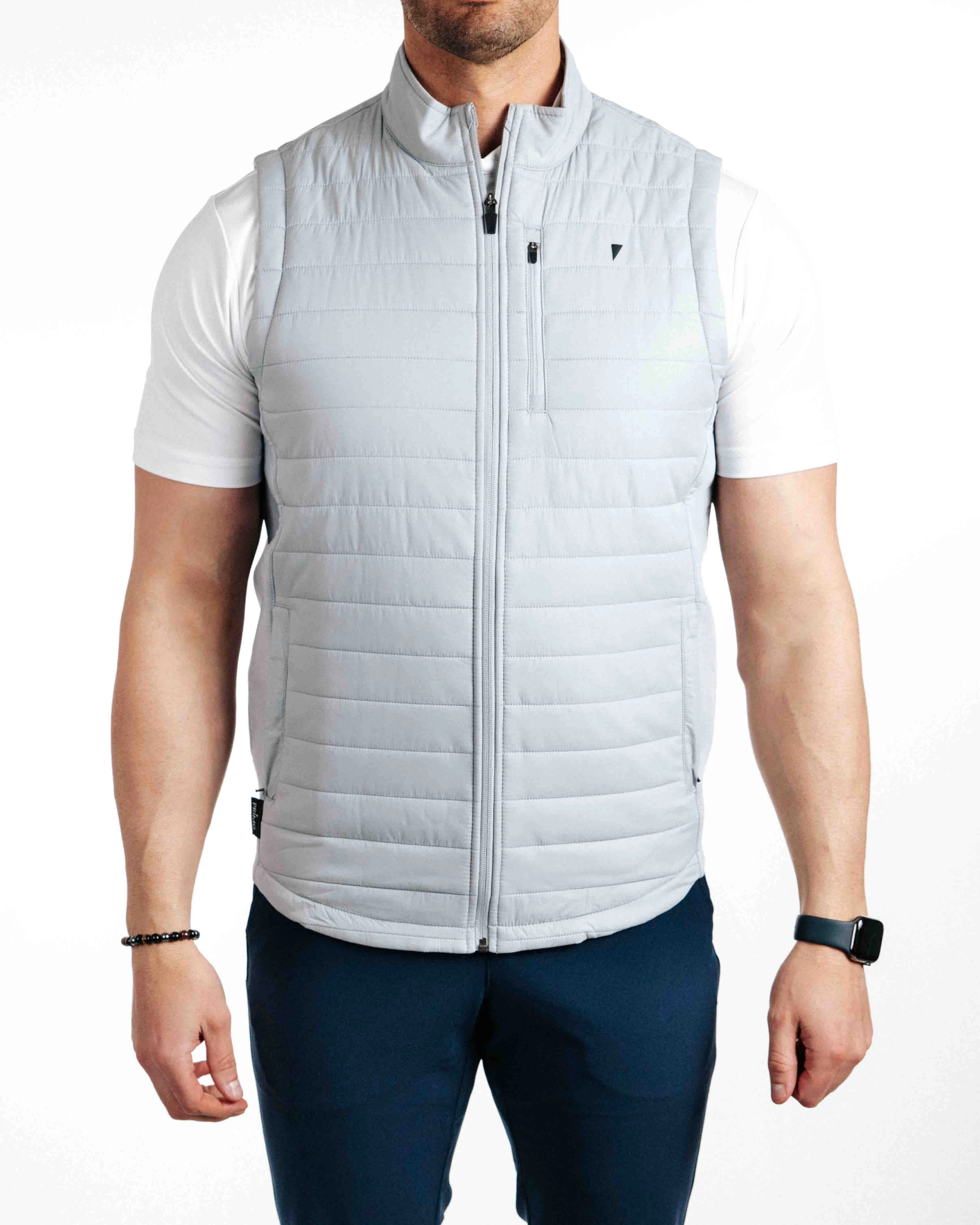 Light Gray Puff Vest