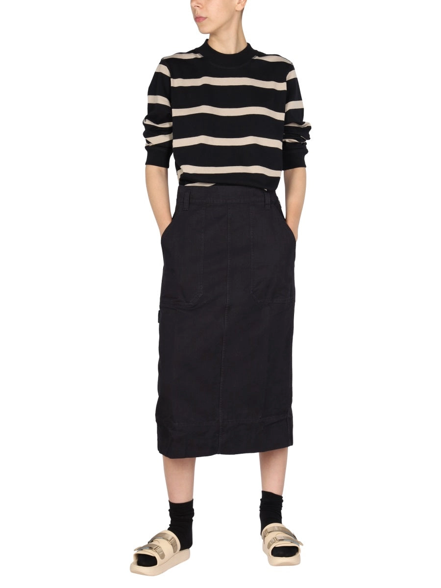 Margaret Howell Striped Long-Sleeved Jumper