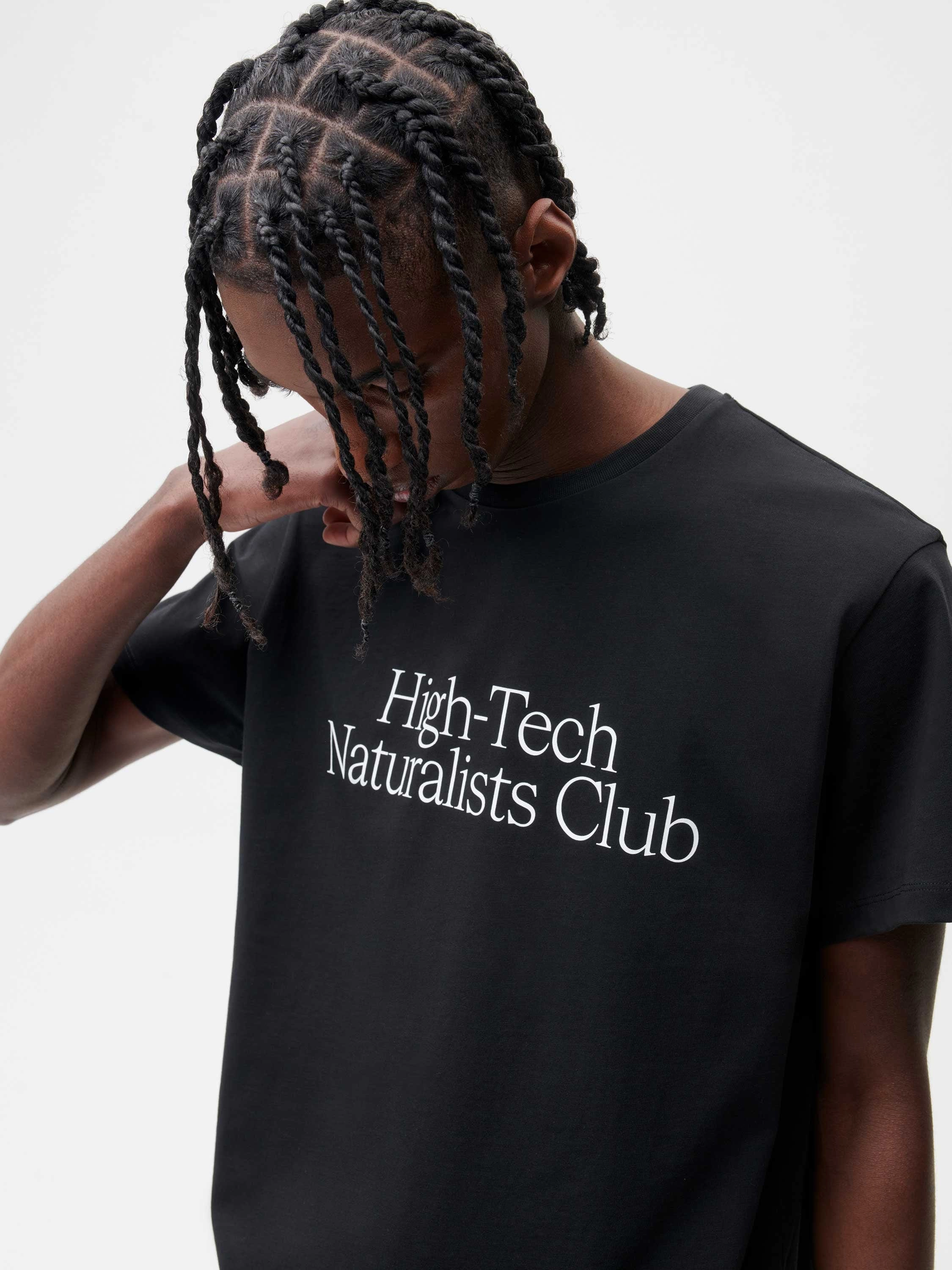 Mens High-Tech Naturalists Club T-shirt—black