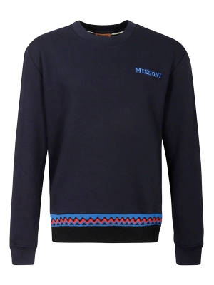 Missoni Logo Embroidered Panelled Sweatshirt