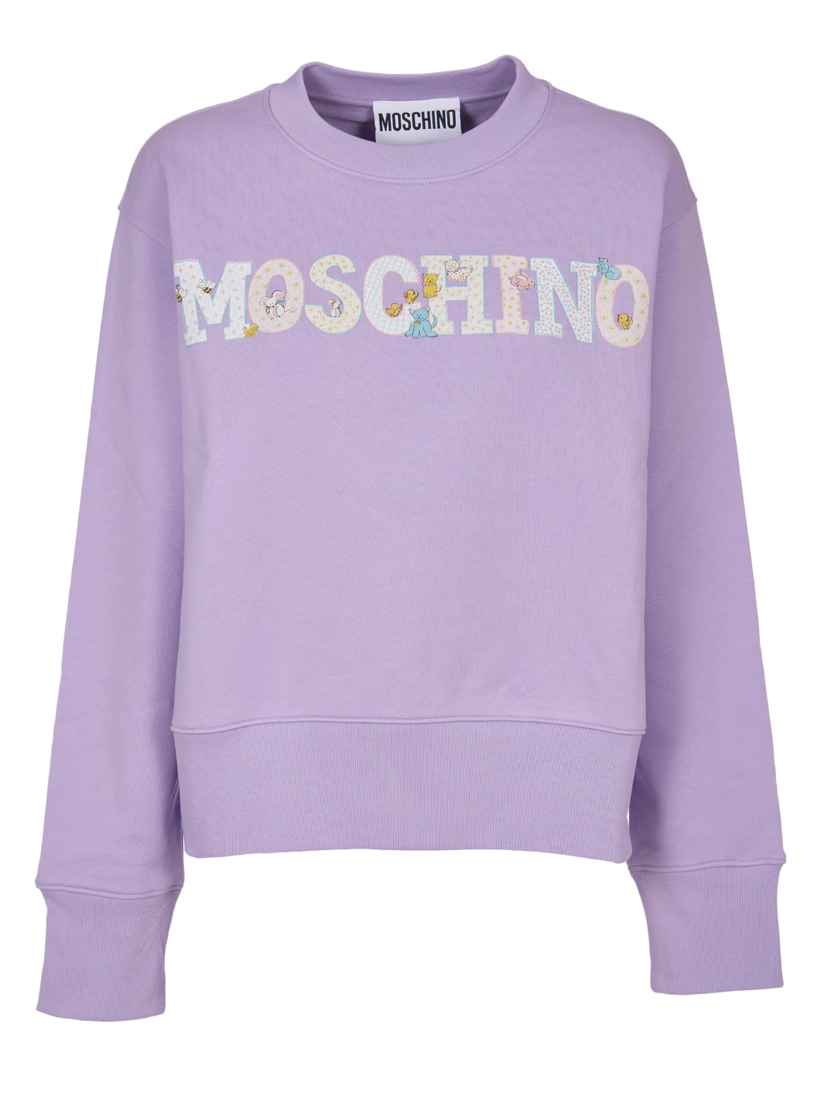 Moschino Logo Detailed Crewneck Sweatshirt