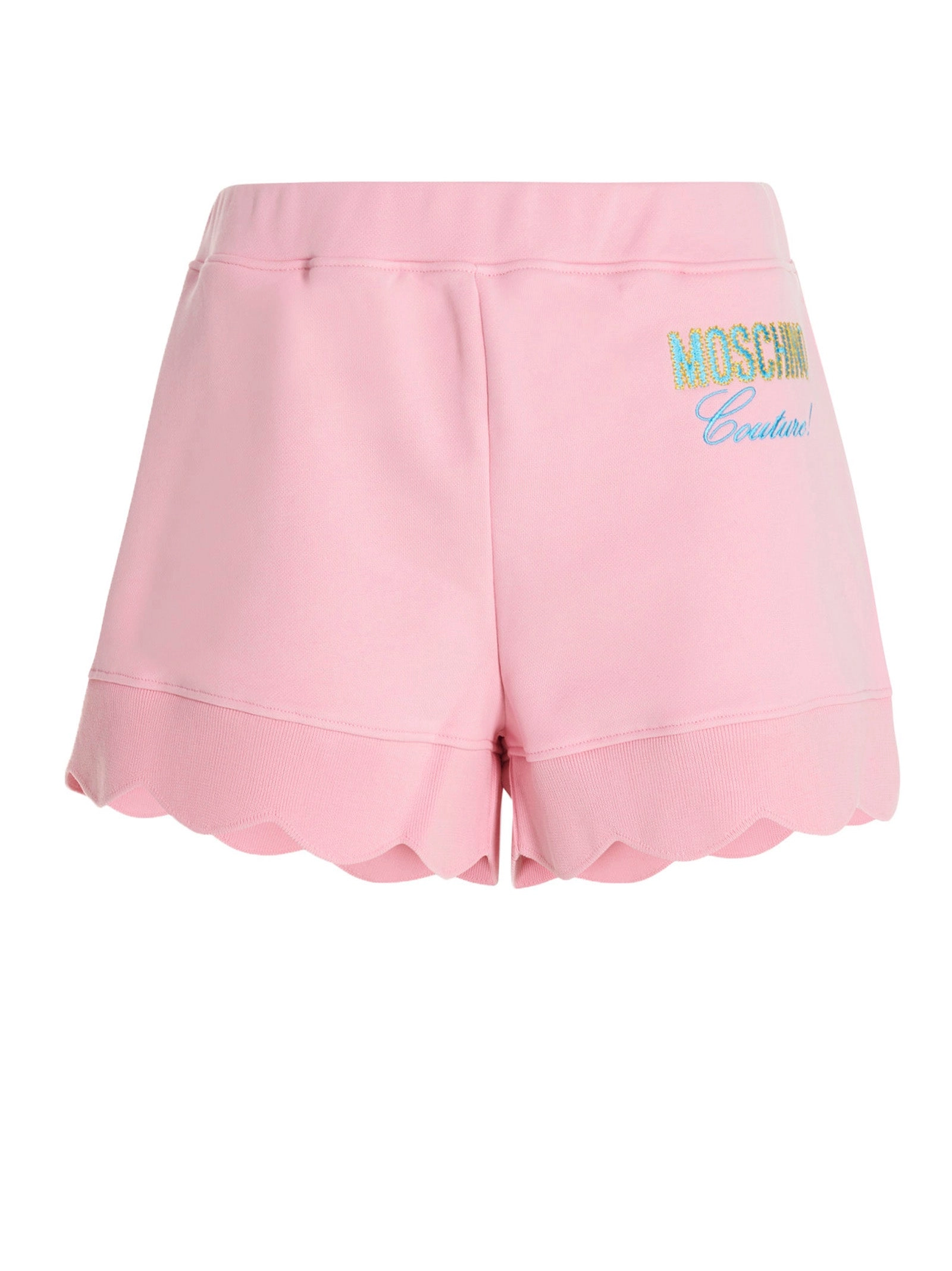 Moschino Scallop-Edge Elasticated Waist Shorts