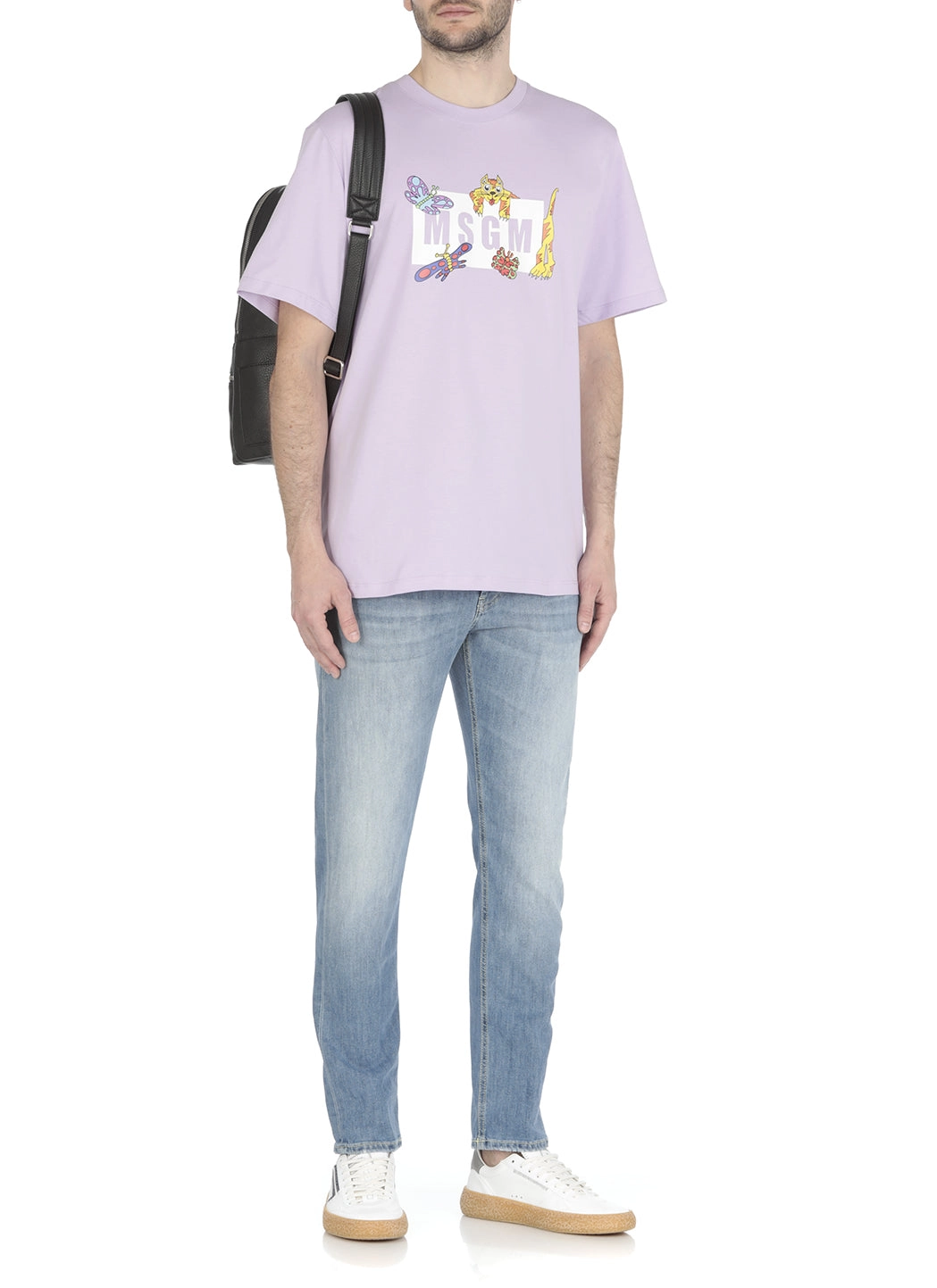 MSGM Funny Tiger Logo Box T-Shirt