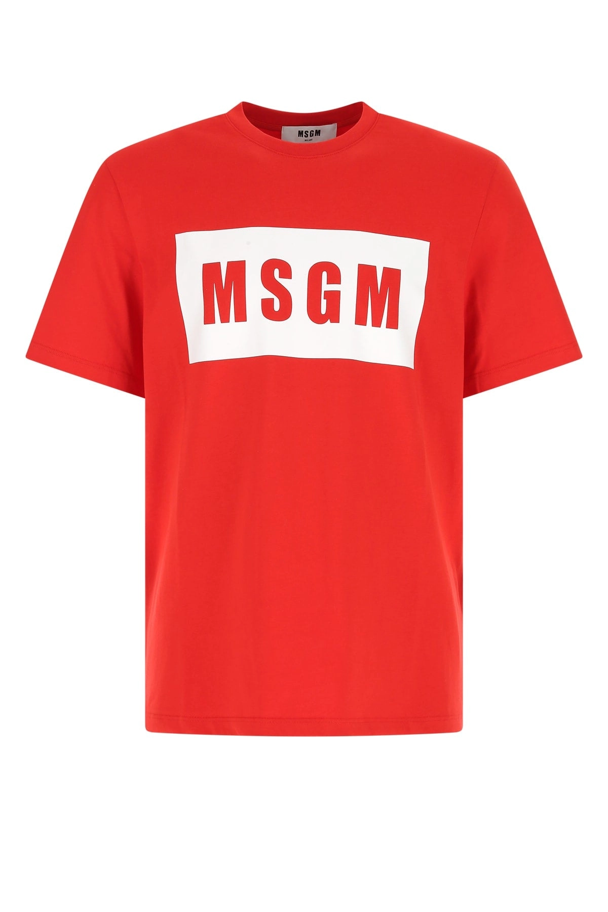 MSGM Logo Printed Crewneck T-Shirt