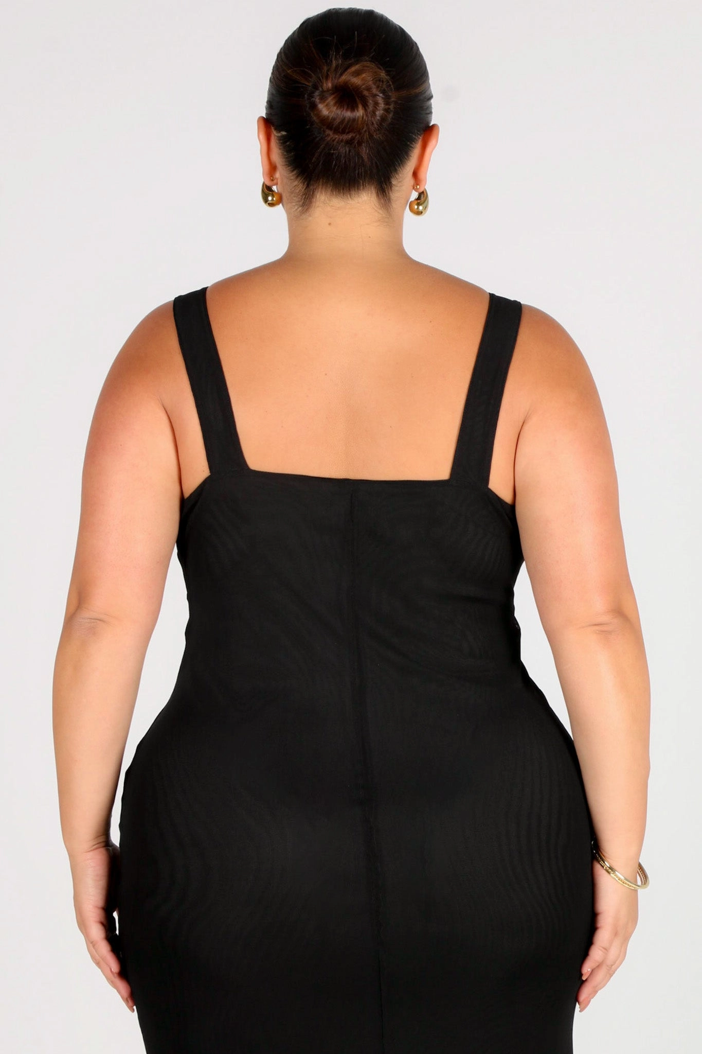 NATALIA MESH DRESS BLACK