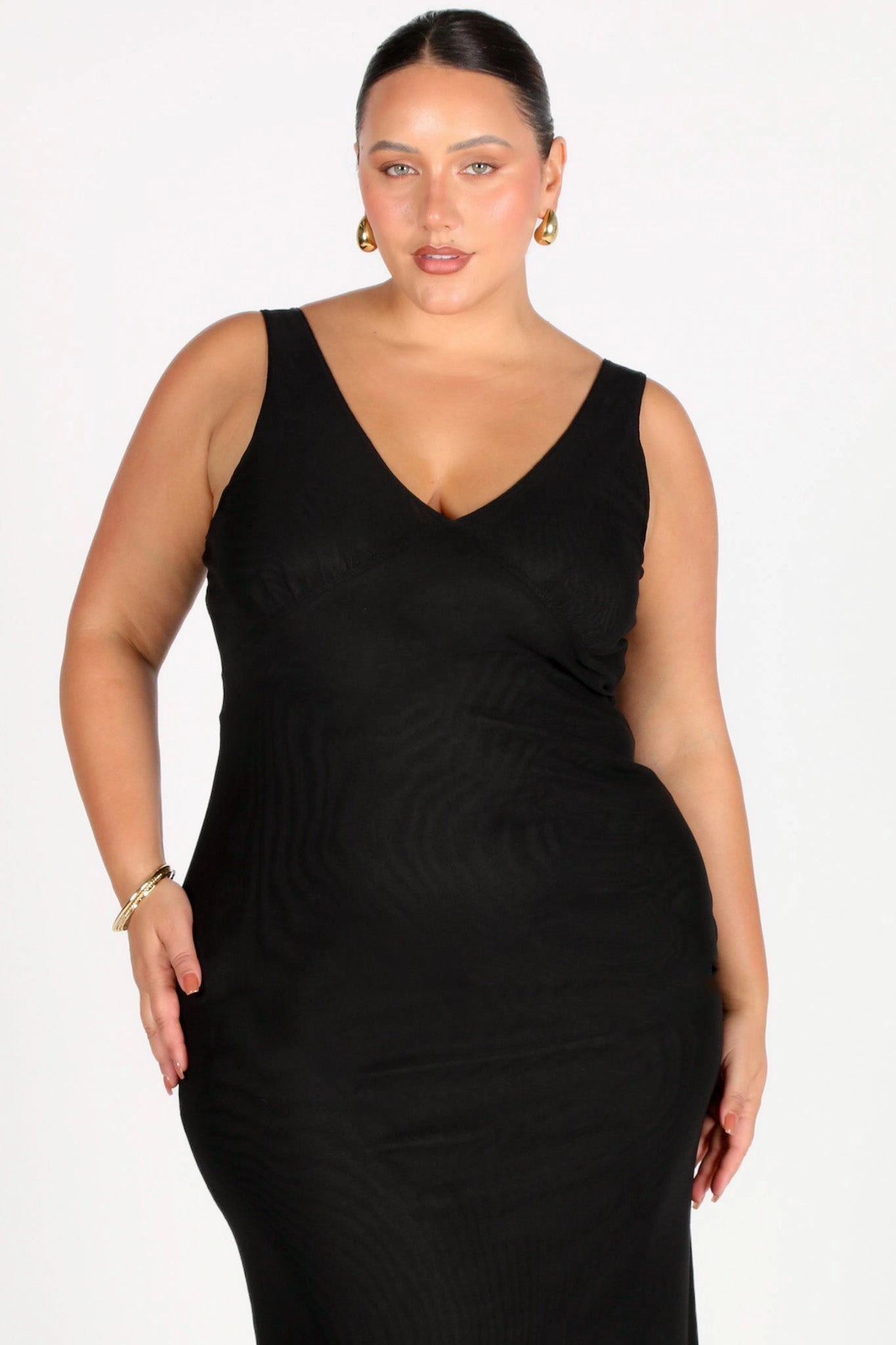 NATALIA MESH DRESS BLACK
