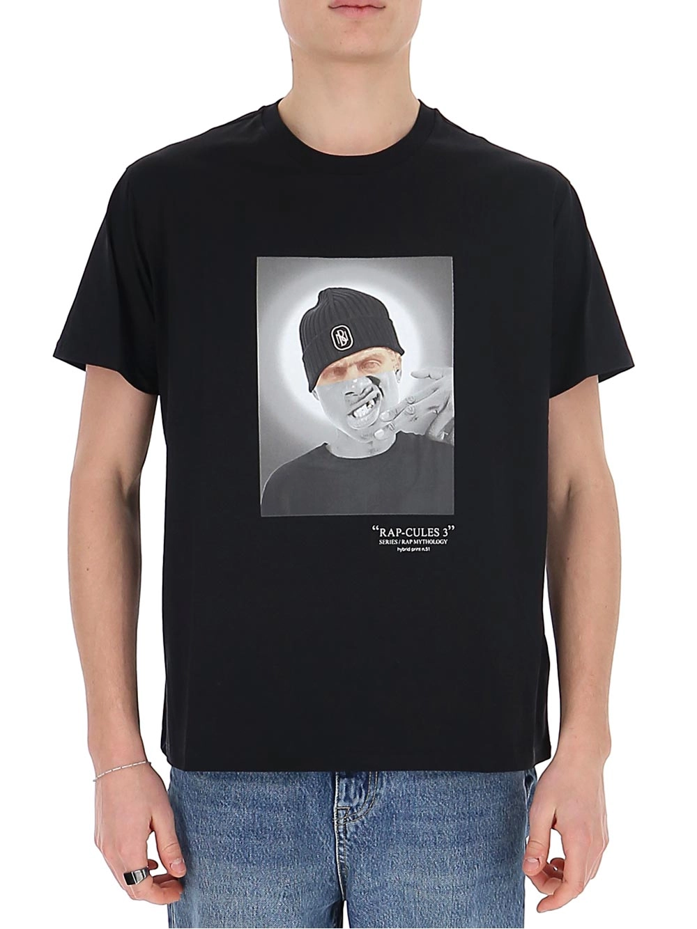 Neil Barrett Rap Cules 3 Print Crewneck T-Shirt