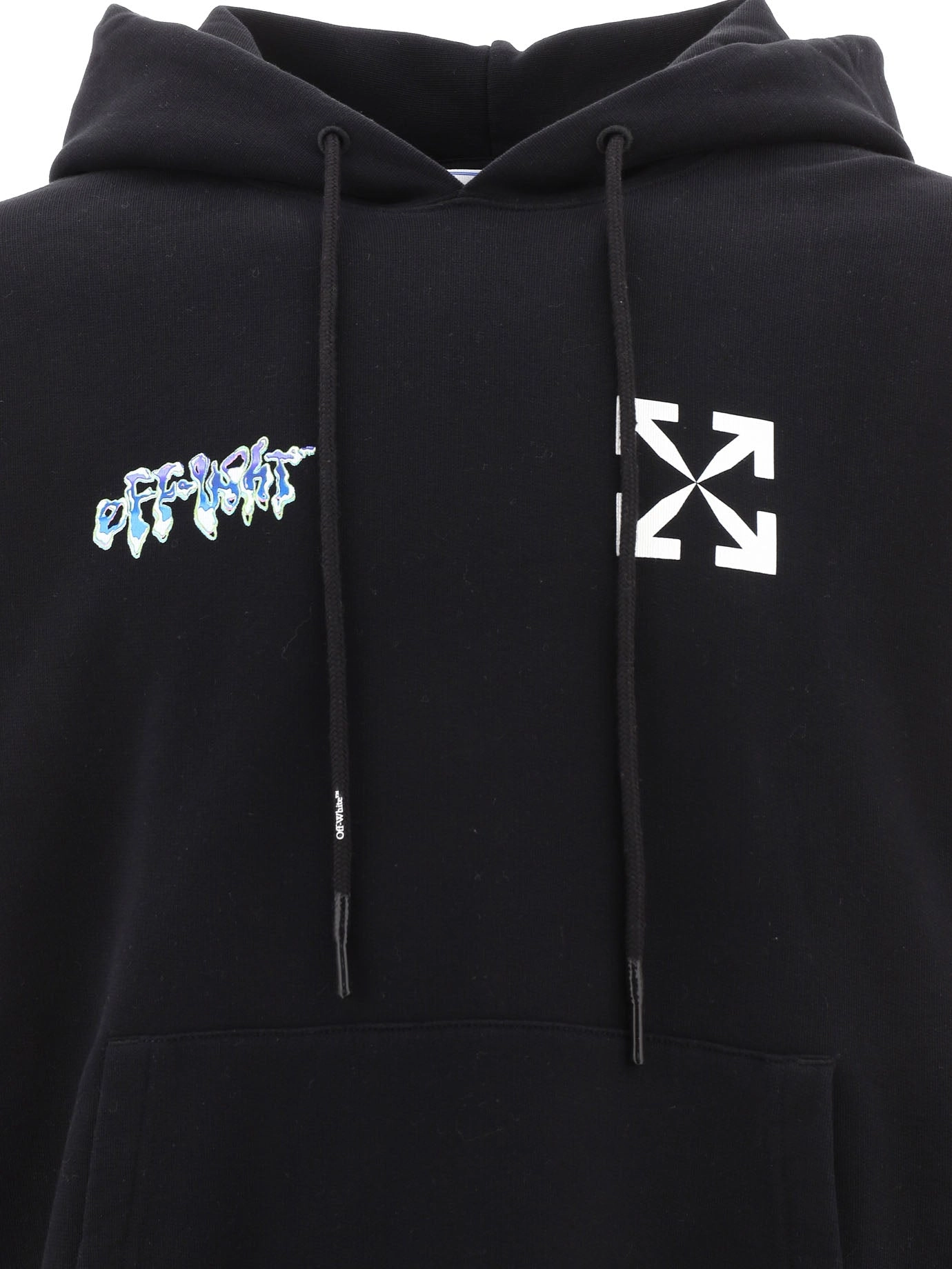 Off-White Logo Printed Drawstring Hoodie