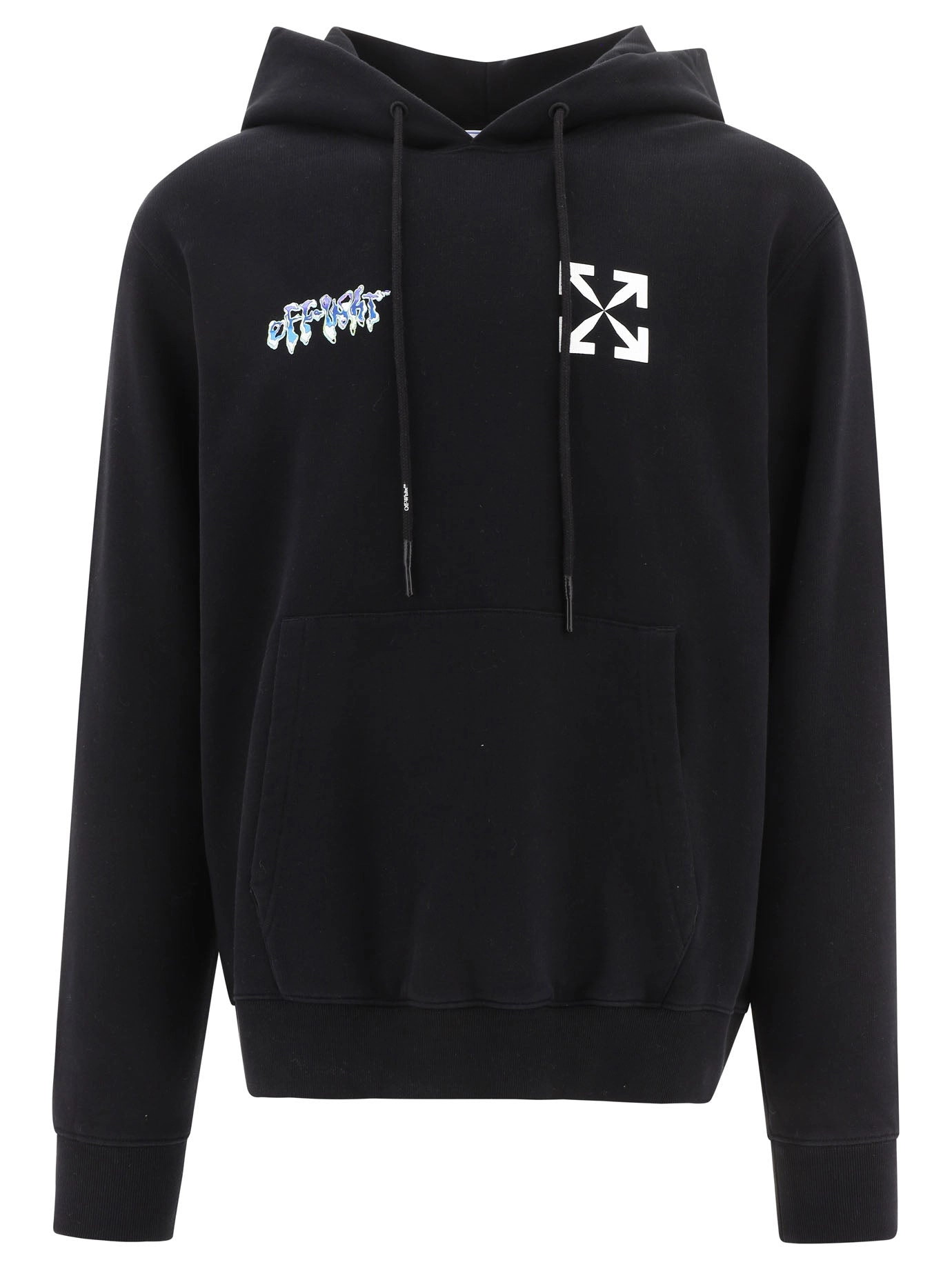 Off-White Logo Printed Drawstring Hoodie