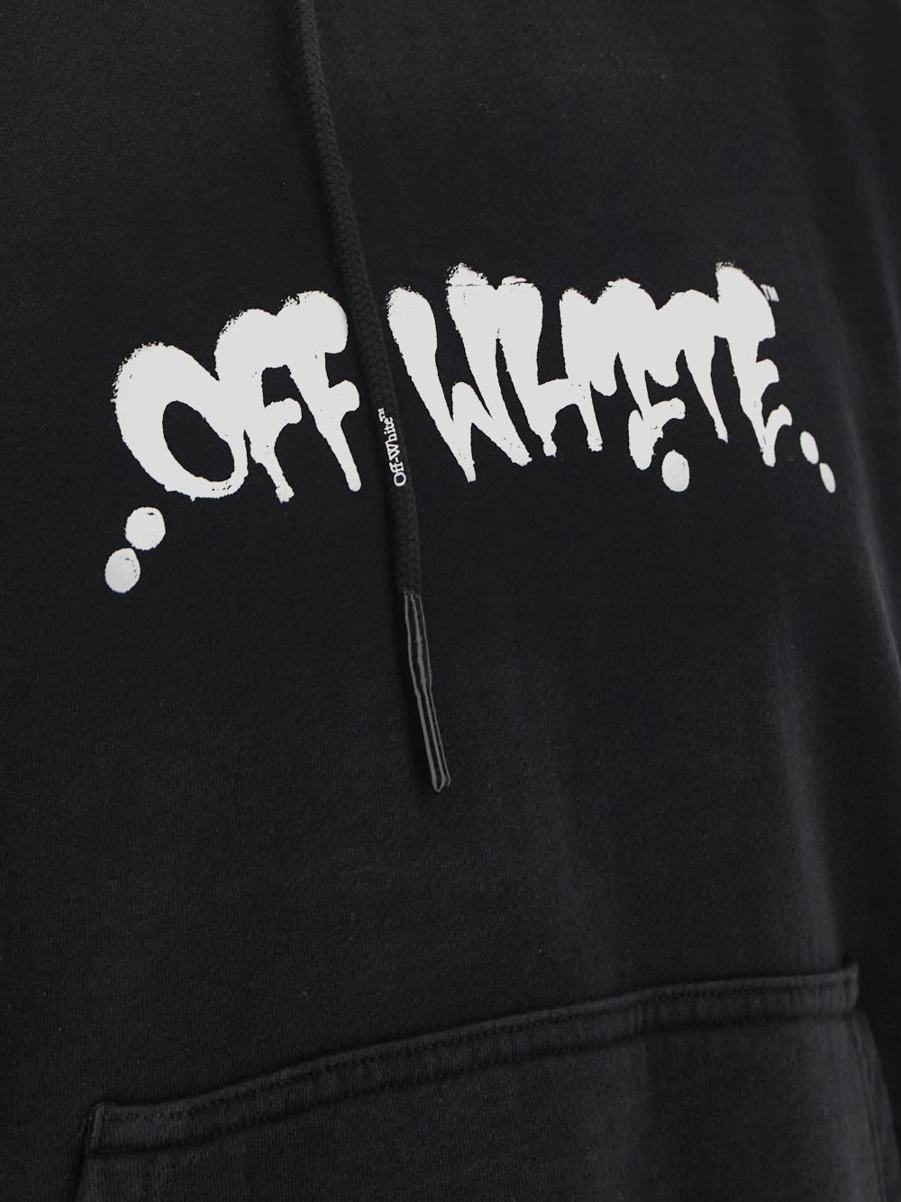 Off-White Logo Printed Drawstring Hoodie