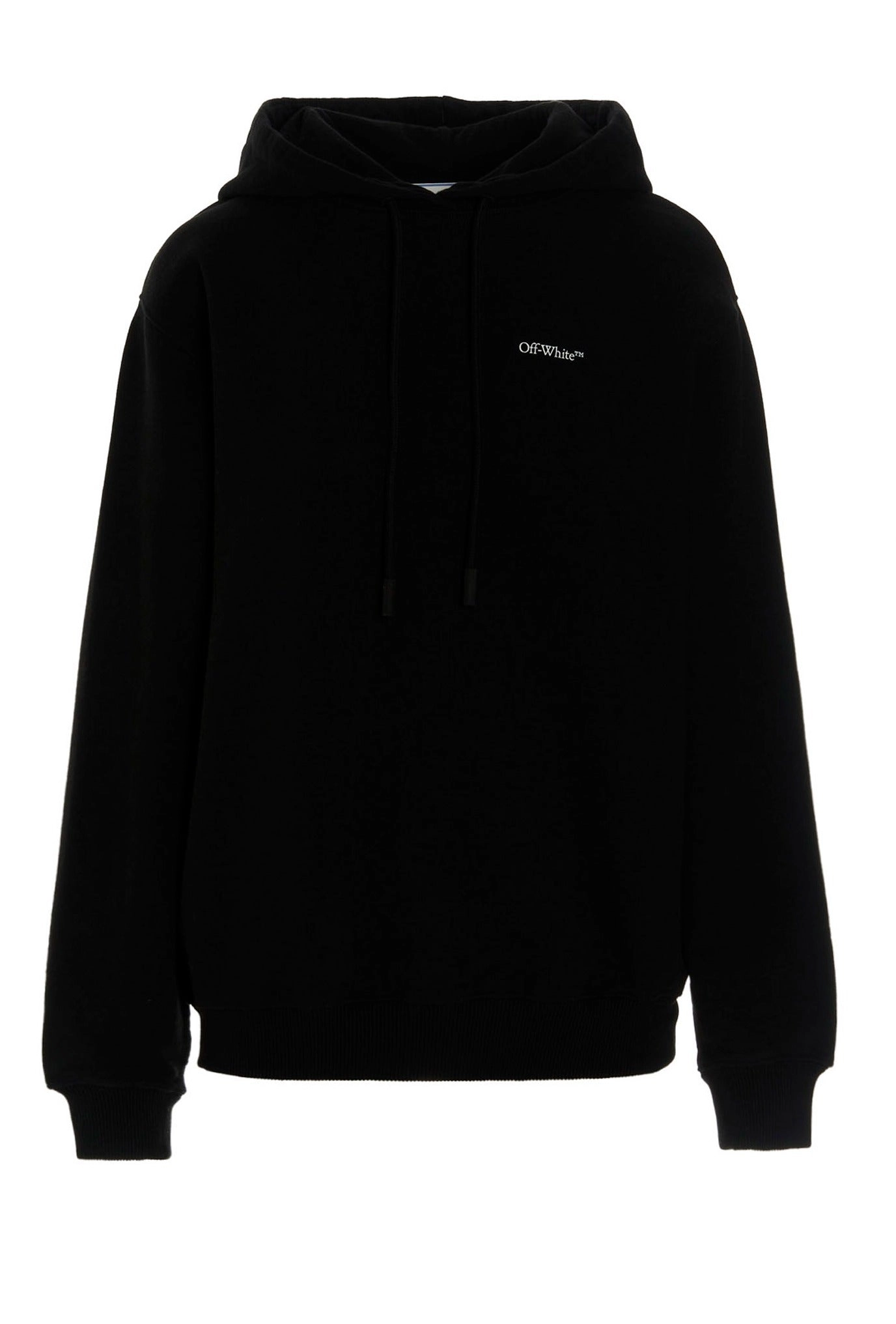 Off-White Logo Printed Long-Sleeved Hoodie