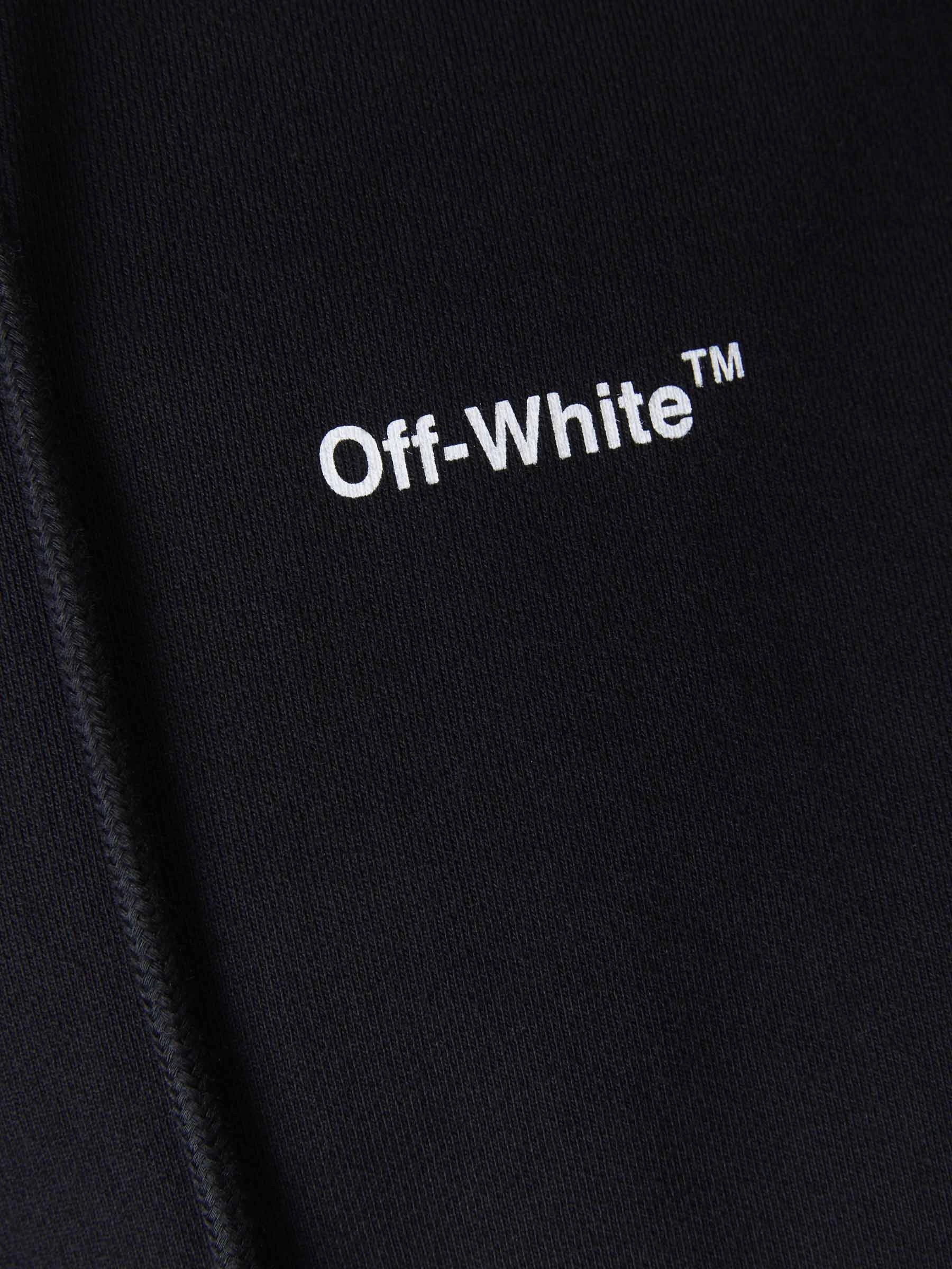 Off-White Wave Diag Printed Drawstring Hoodie
