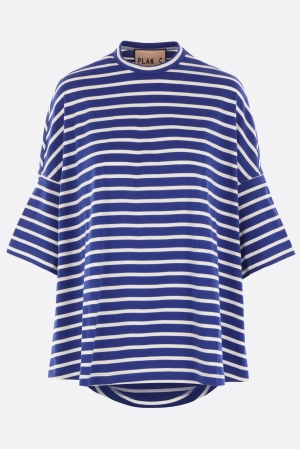 oversize t-shirt in striped jersey