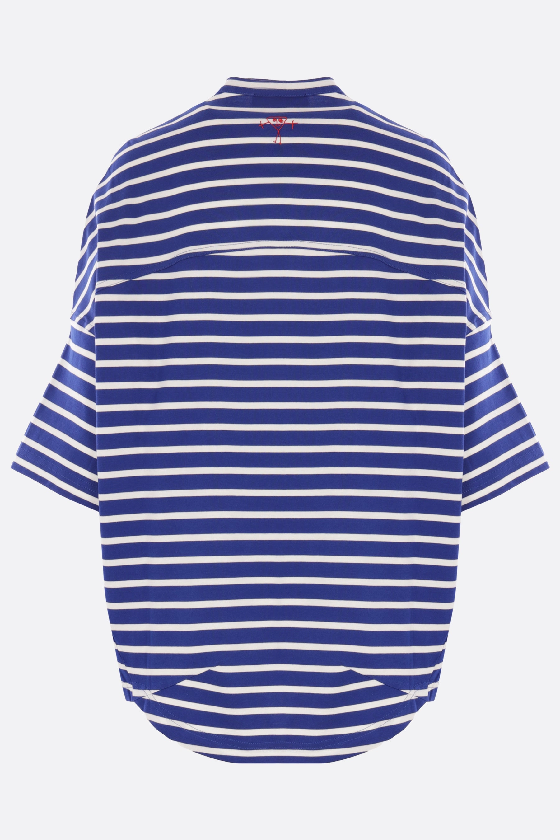 oversize t-shirt in striped jersey