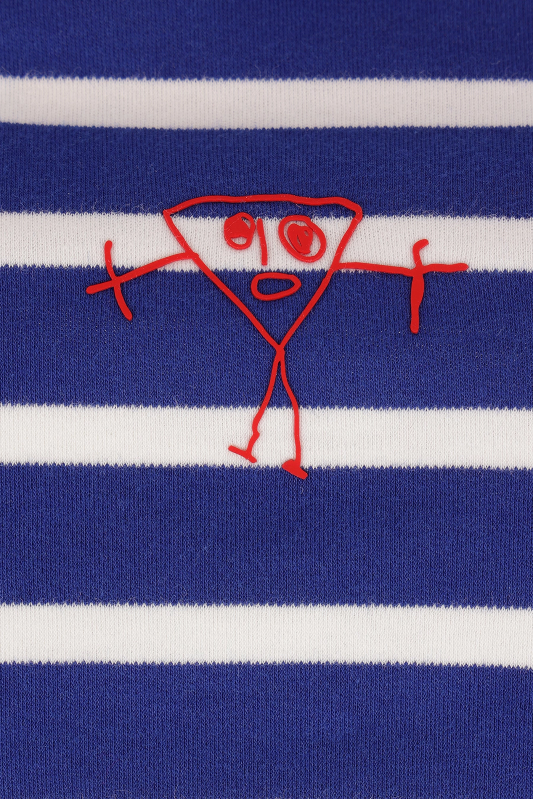 oversize t-shirt in striped jersey