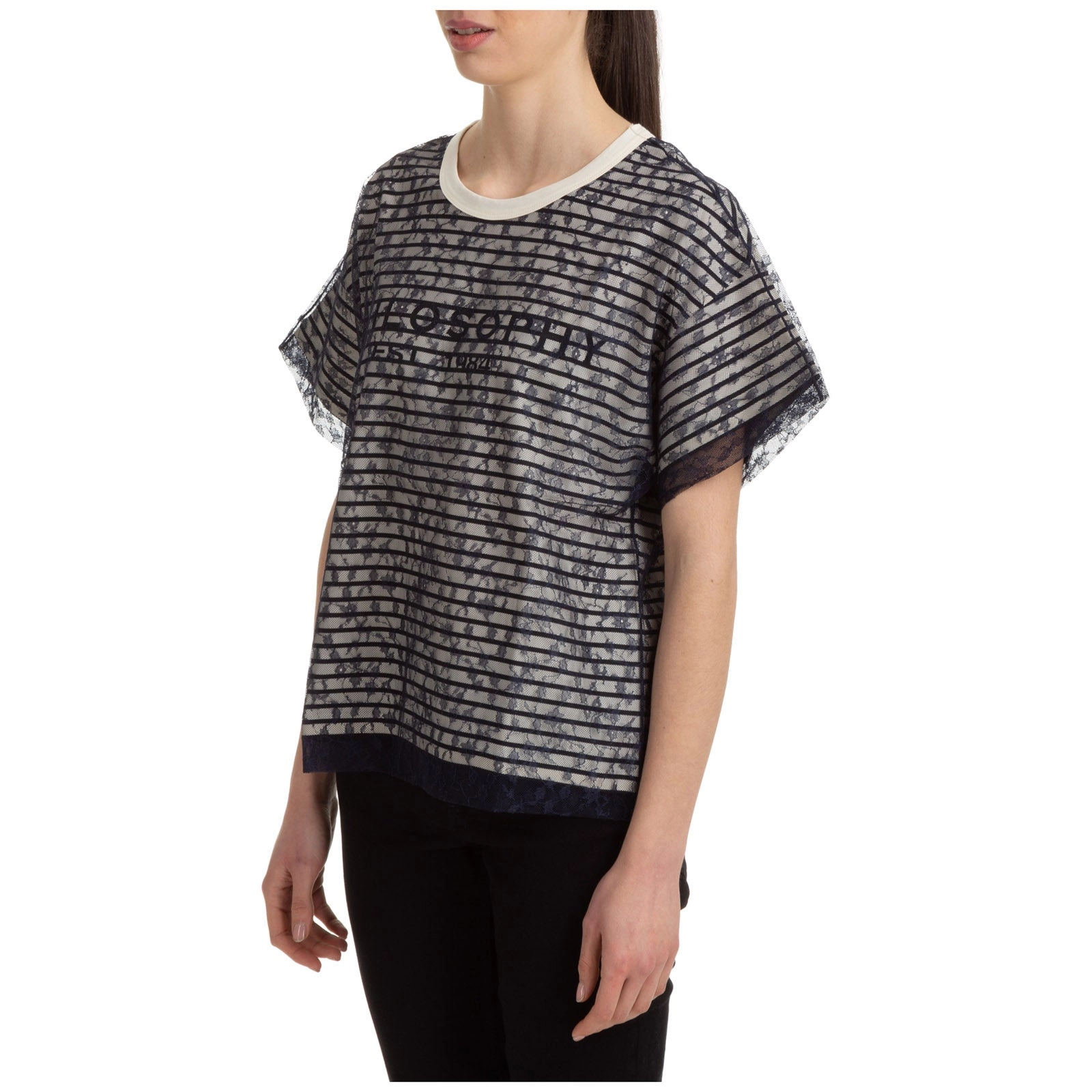 Philosophy Di Lorenzo Serafini Striped Crewneck T-Shirt