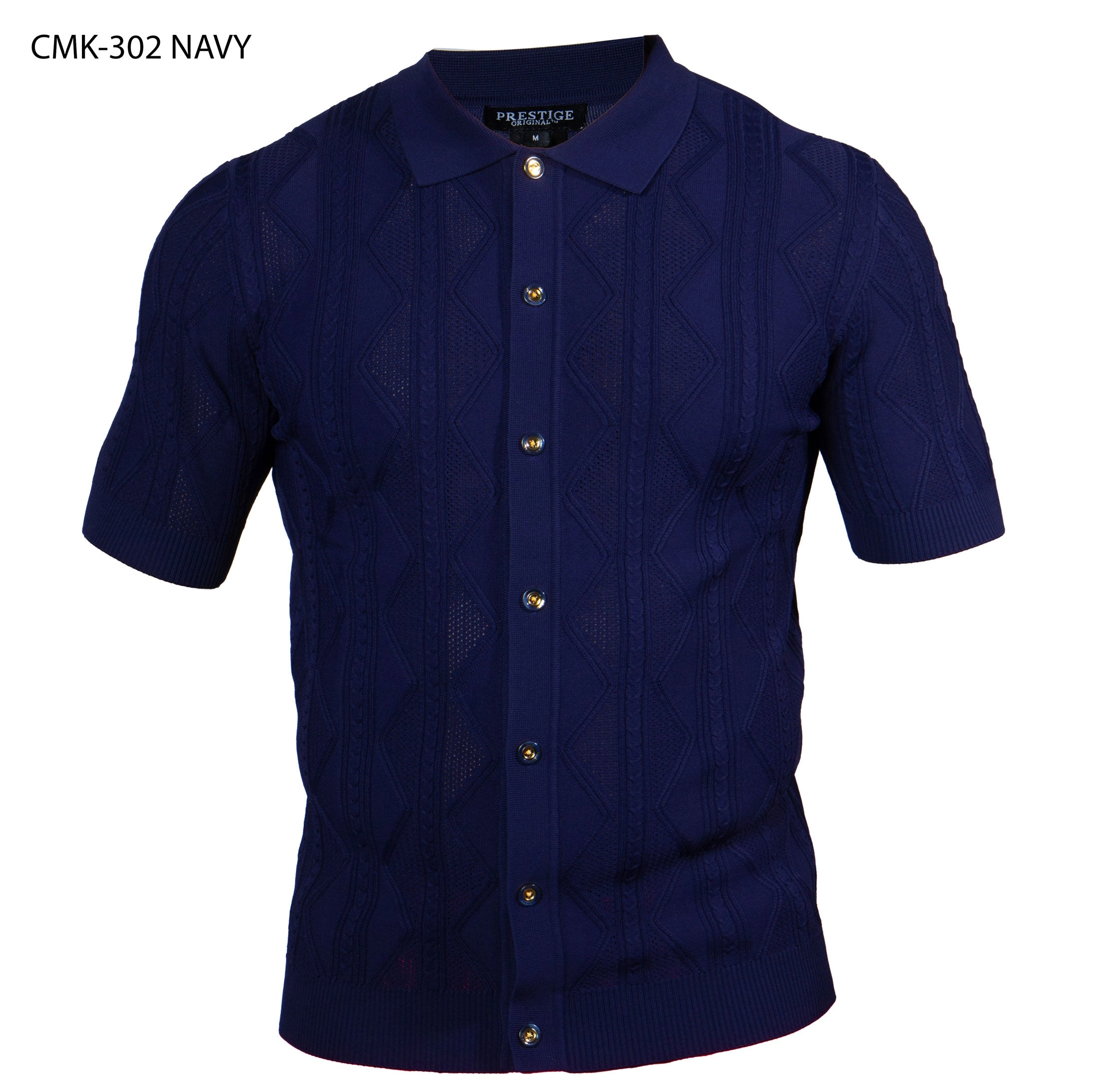 Prestige CMK-302 Short Sleeve Shirt - Navy