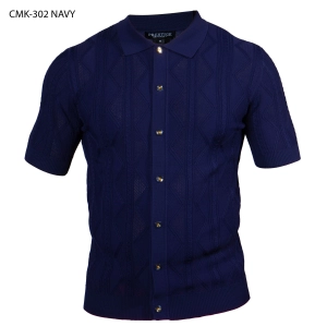 Prestige CMK-302 Short Sleeve Shirt - Navy