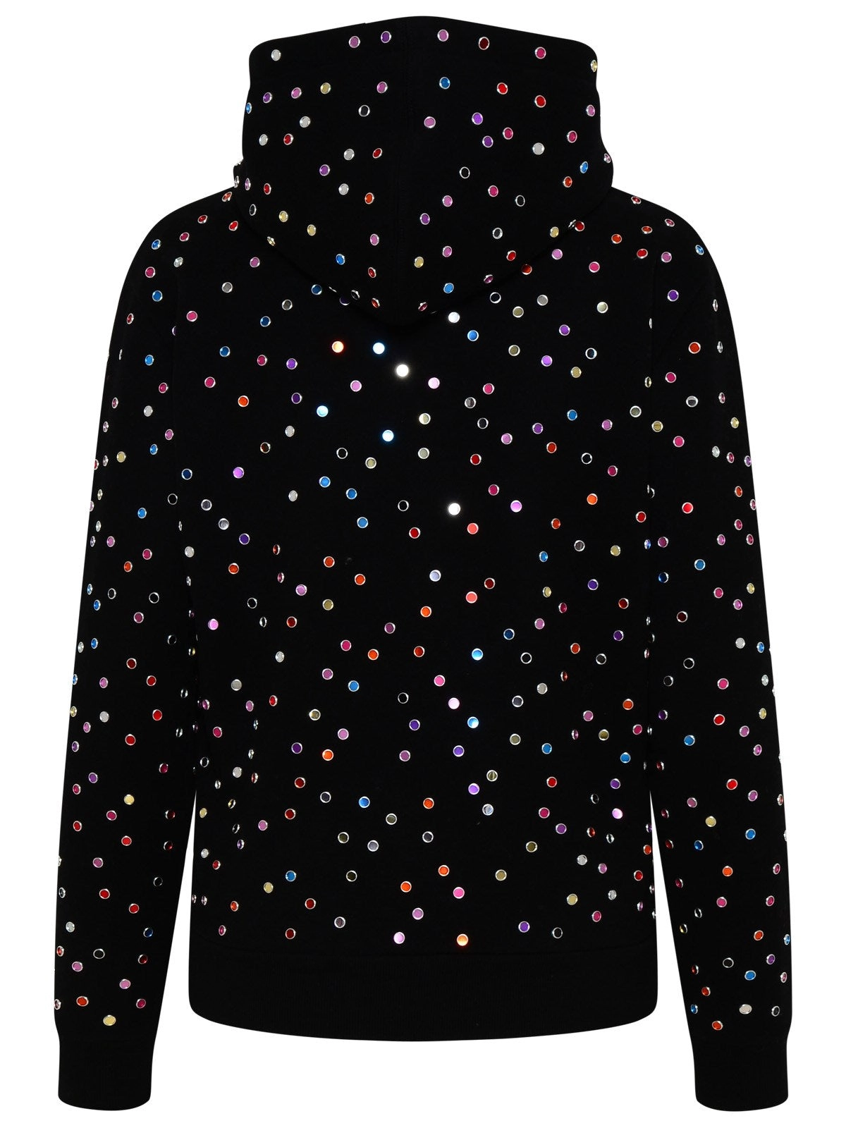 Saint Laurent Metallic Dot Drawstring Hoodie