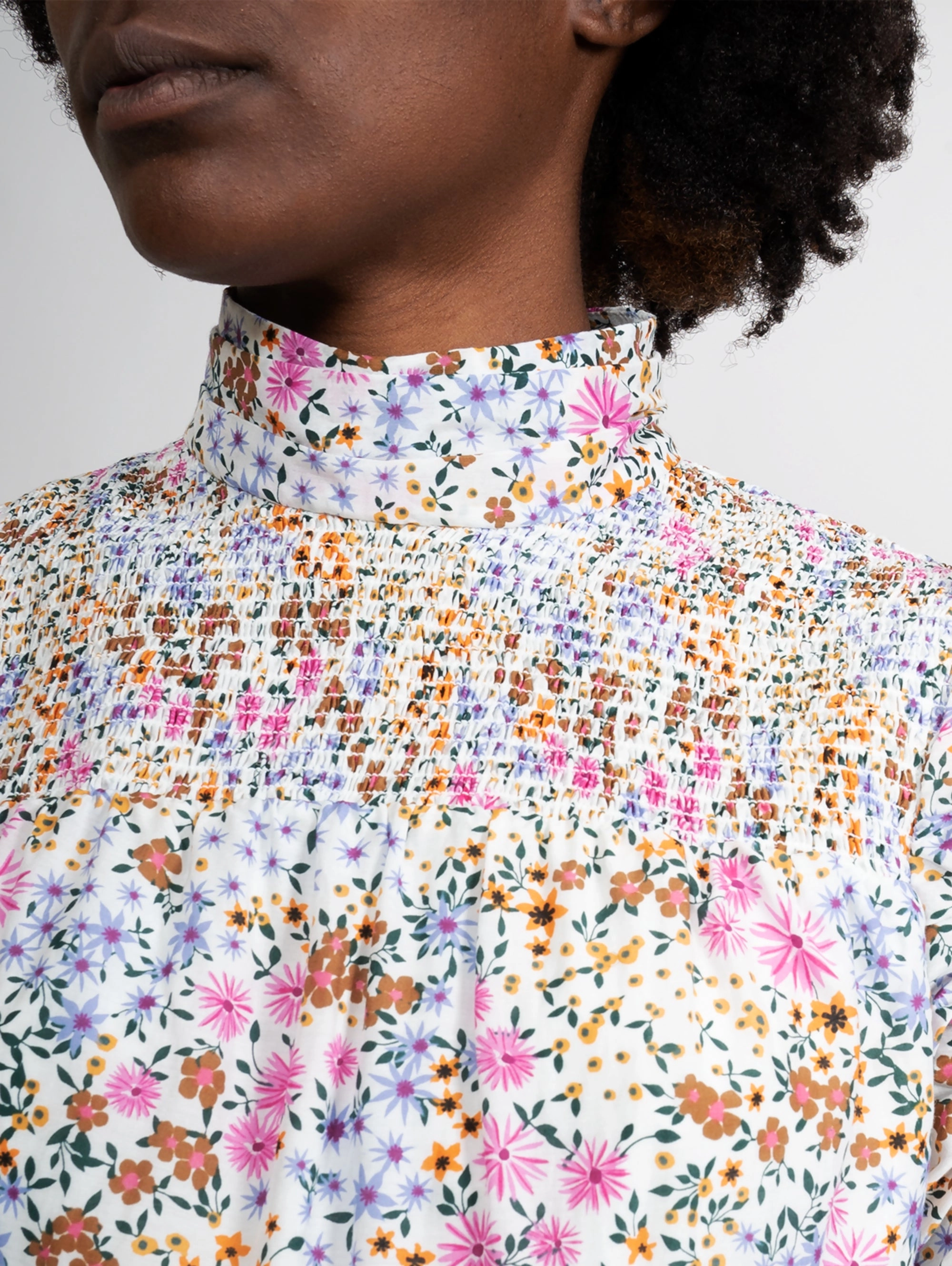 Short White Floral Dress