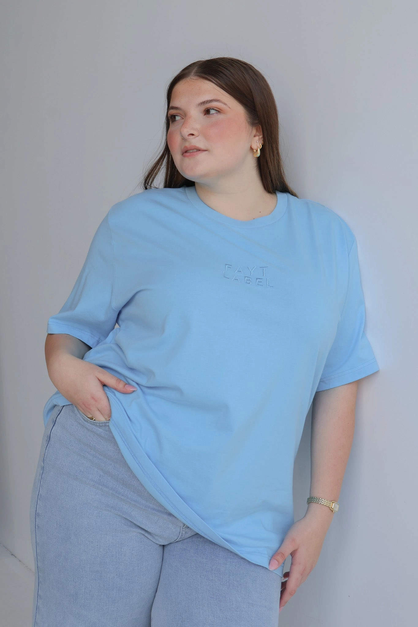 SIGNATURE LOGO TEE BLUE