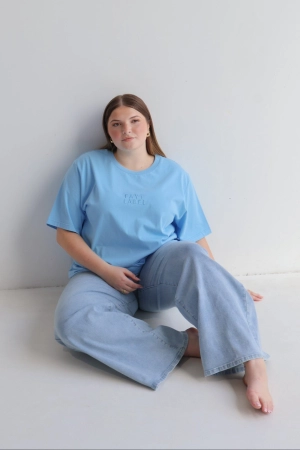SIGNATURE LOGO TEE BLUE