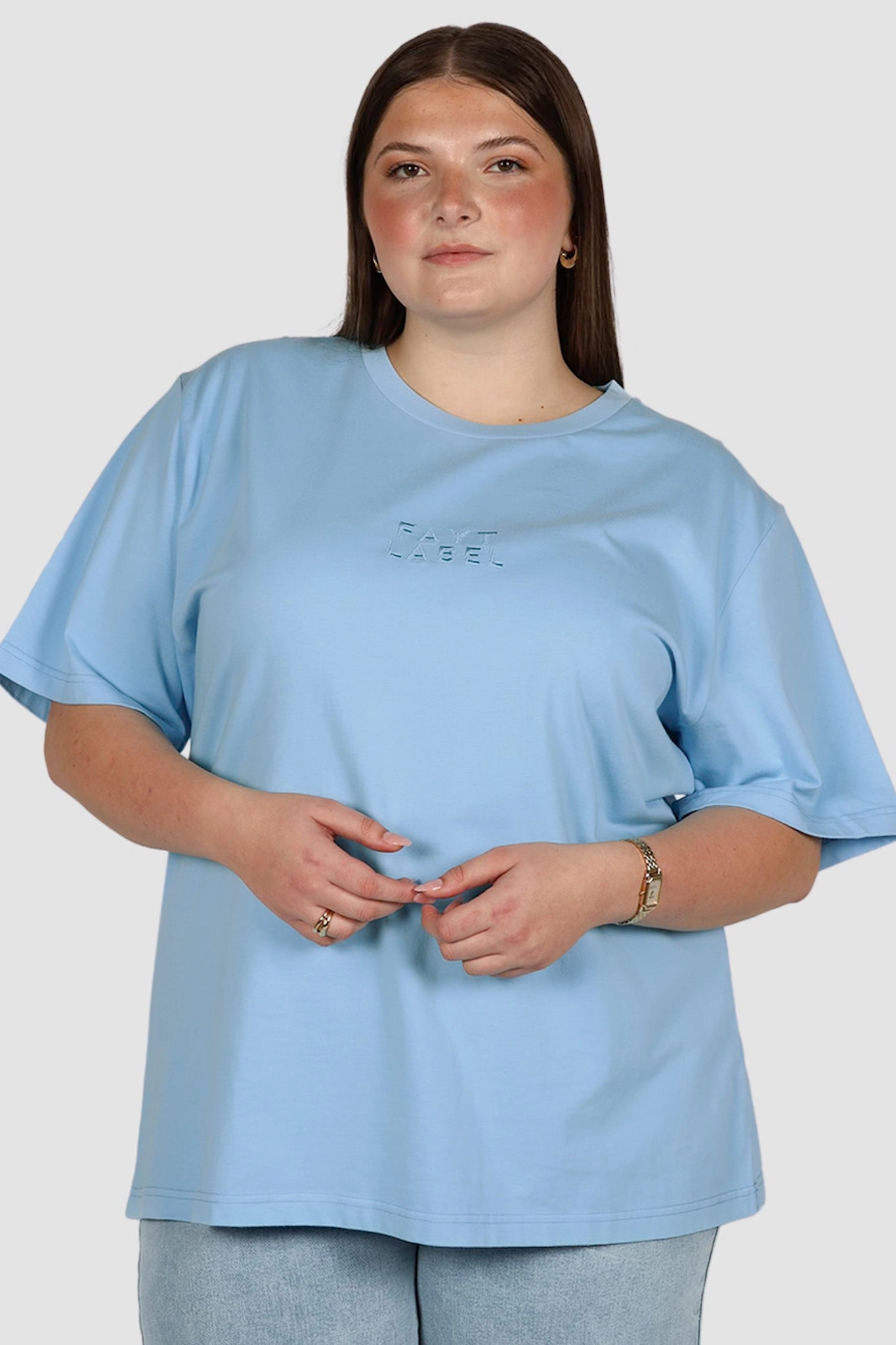 SIGNATURE LOGO TEE BLUE