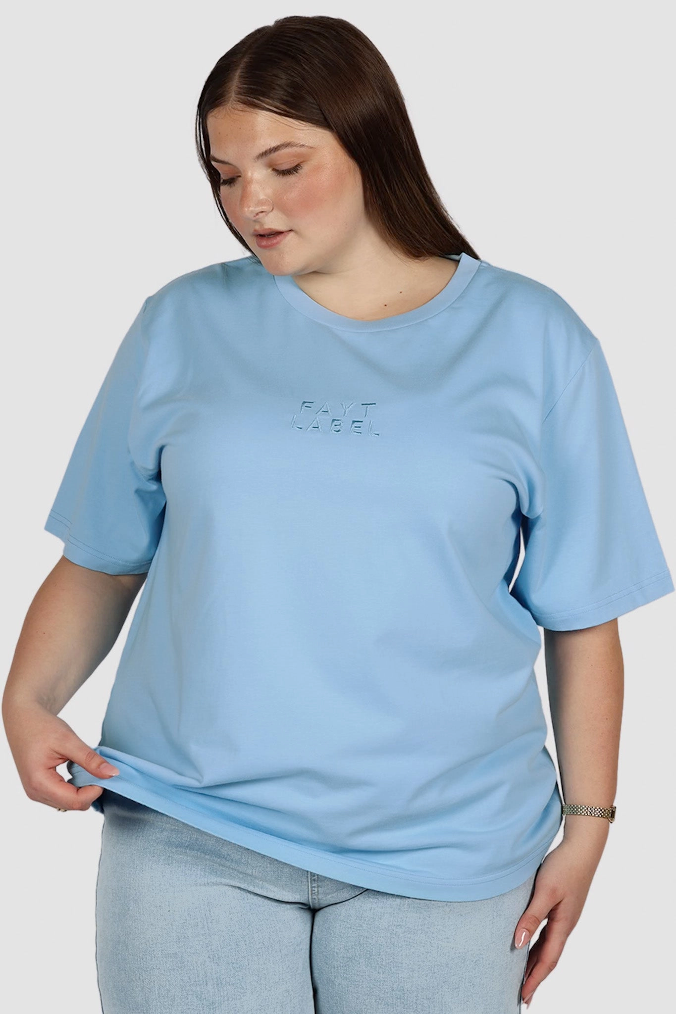 SIGNATURE LOGO TEE BLUE