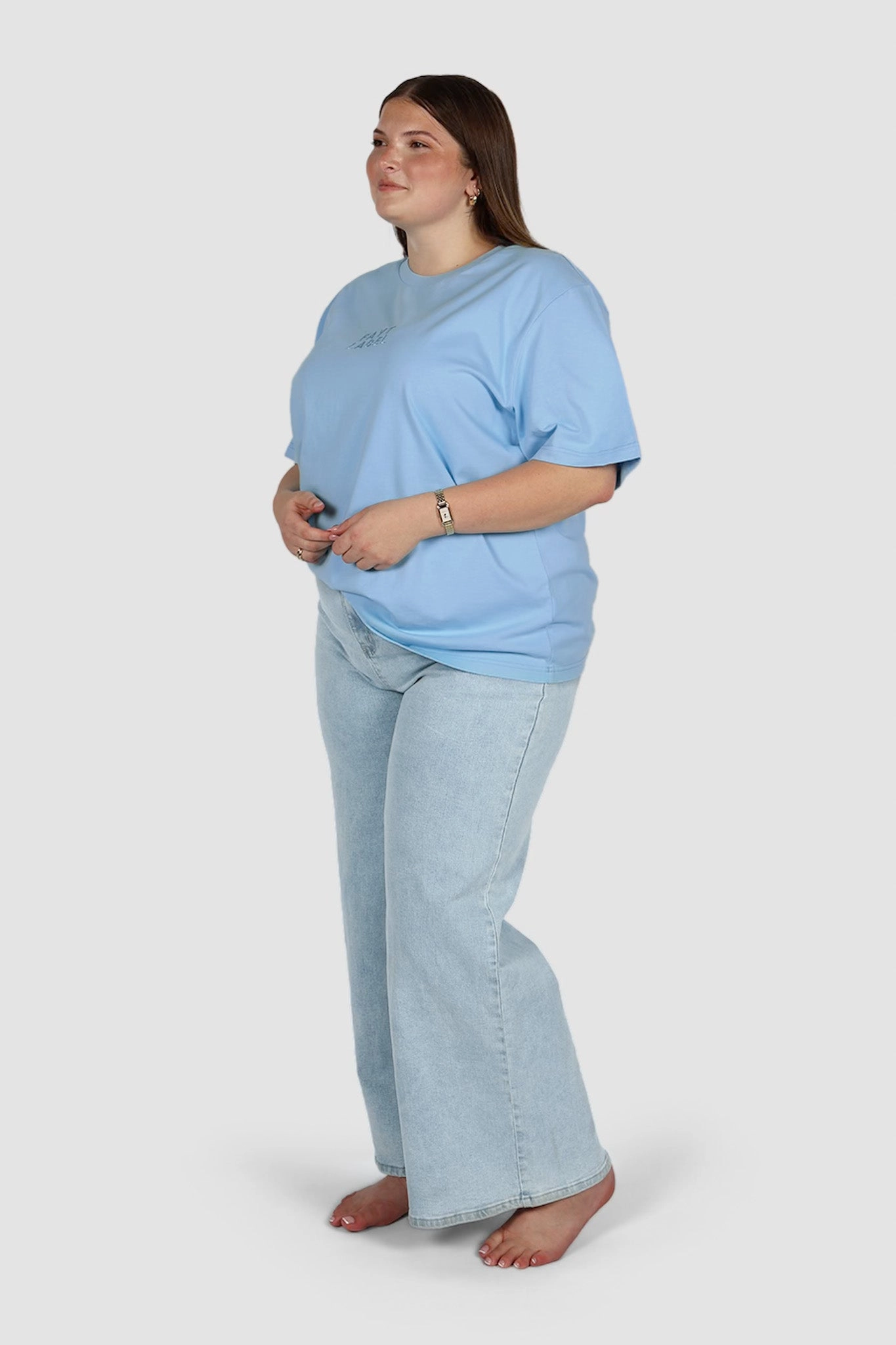 SIGNATURE LOGO TEE BLUE