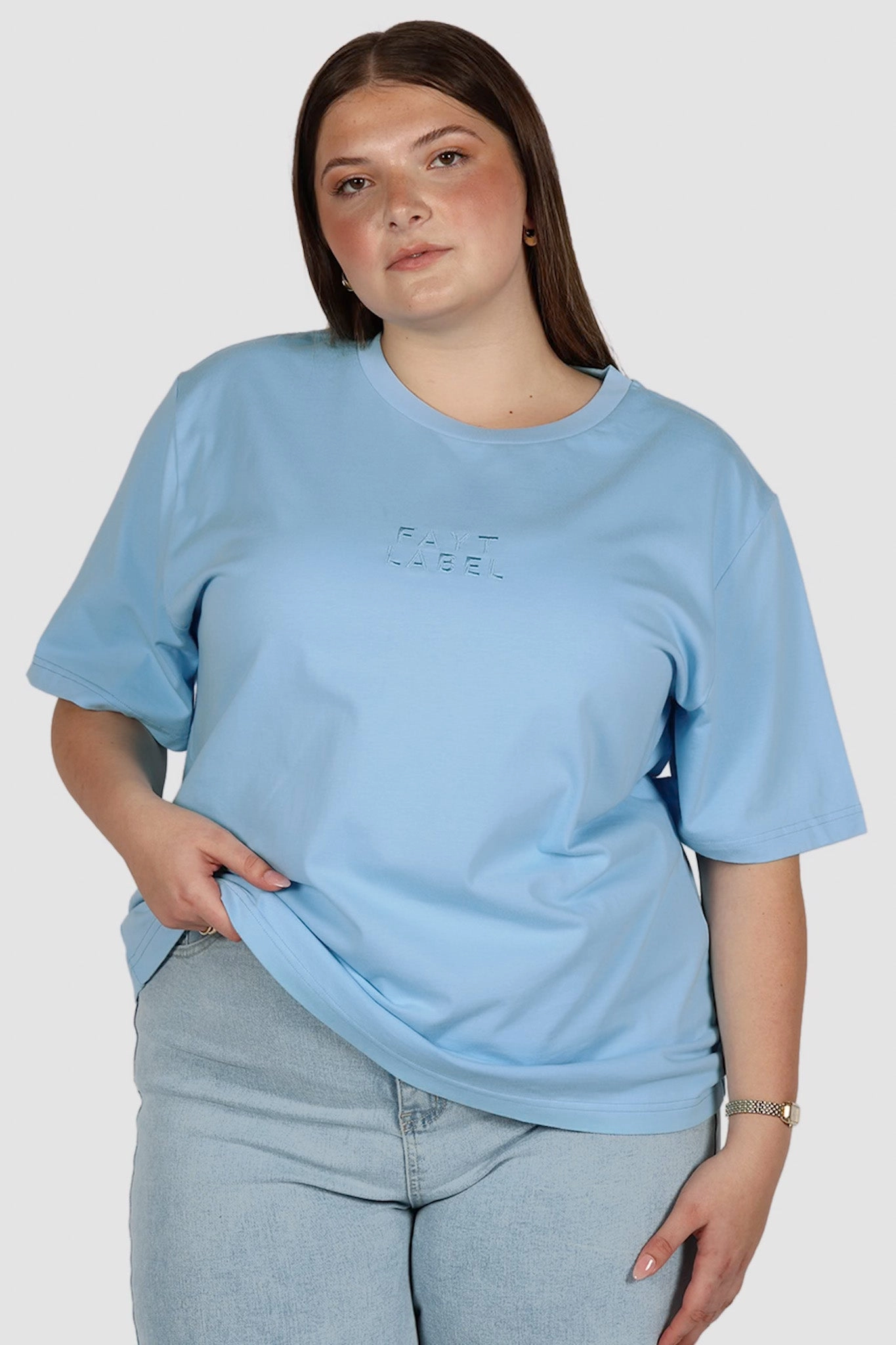 SIGNATURE LOGO TEE BLUE