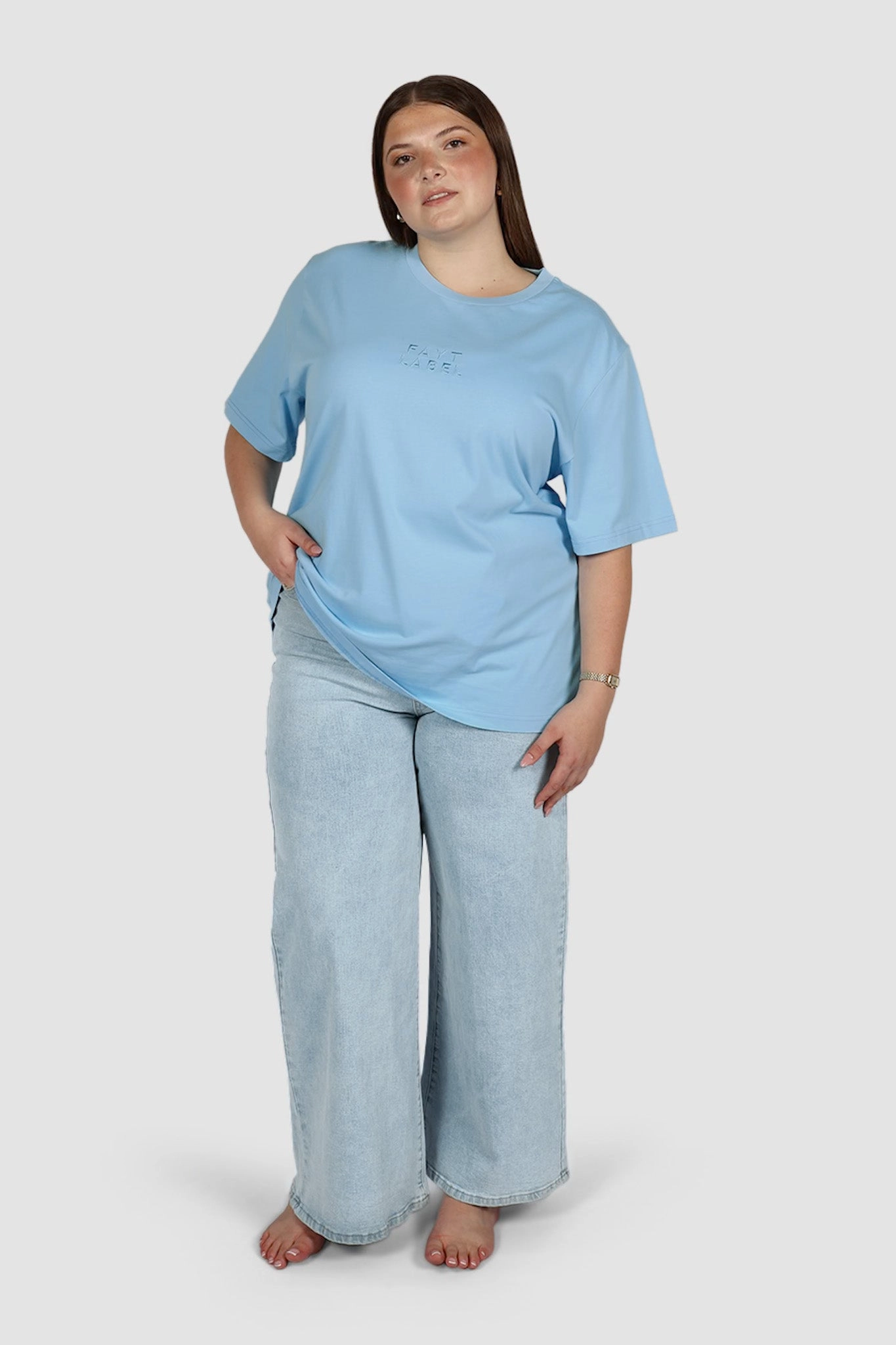 SIGNATURE LOGO TEE BLUE