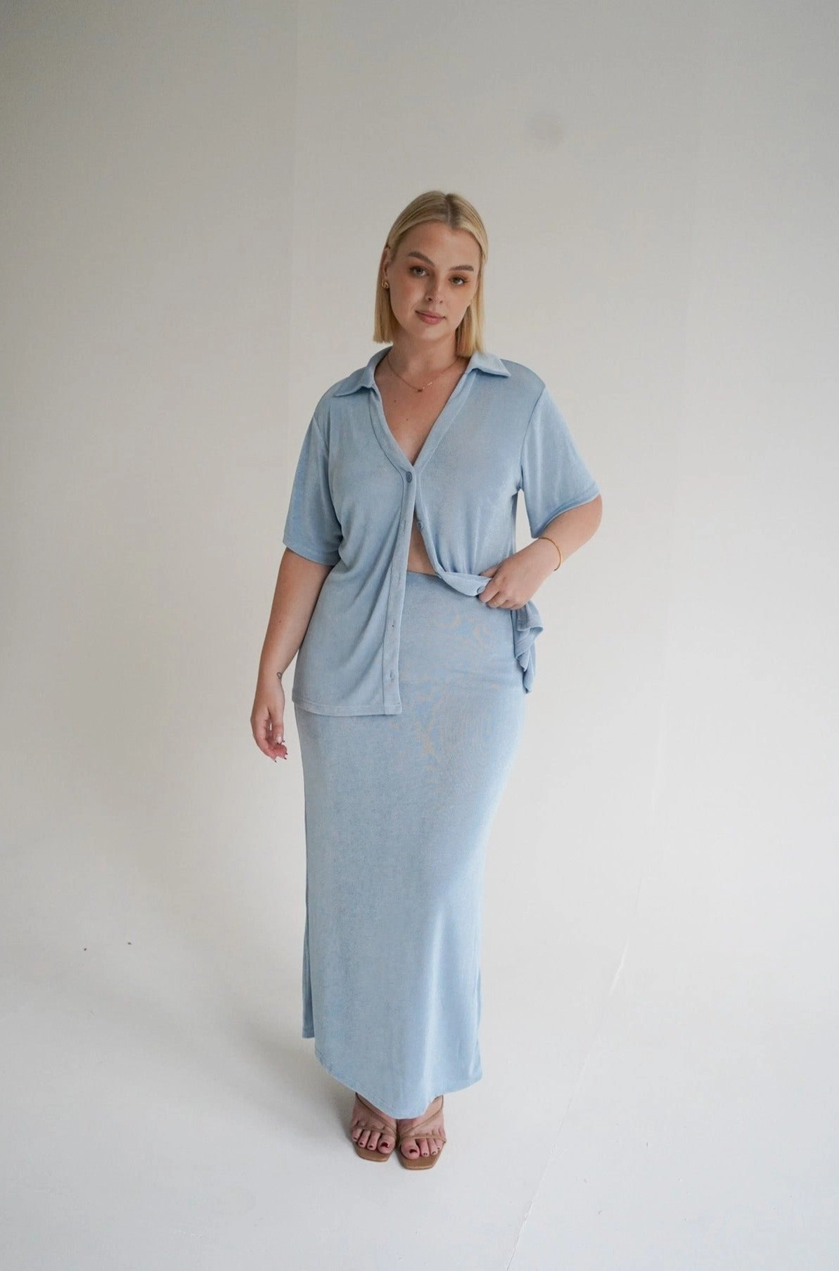 SOLA SKIRT SOFT BLUE