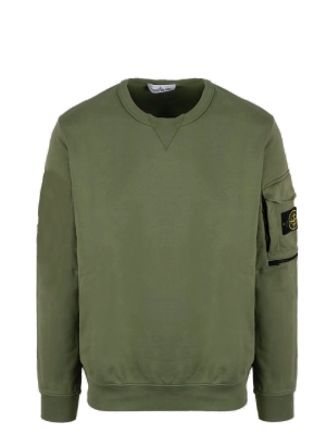 Stone Island Logo Patch Crewneck Sweatshirt