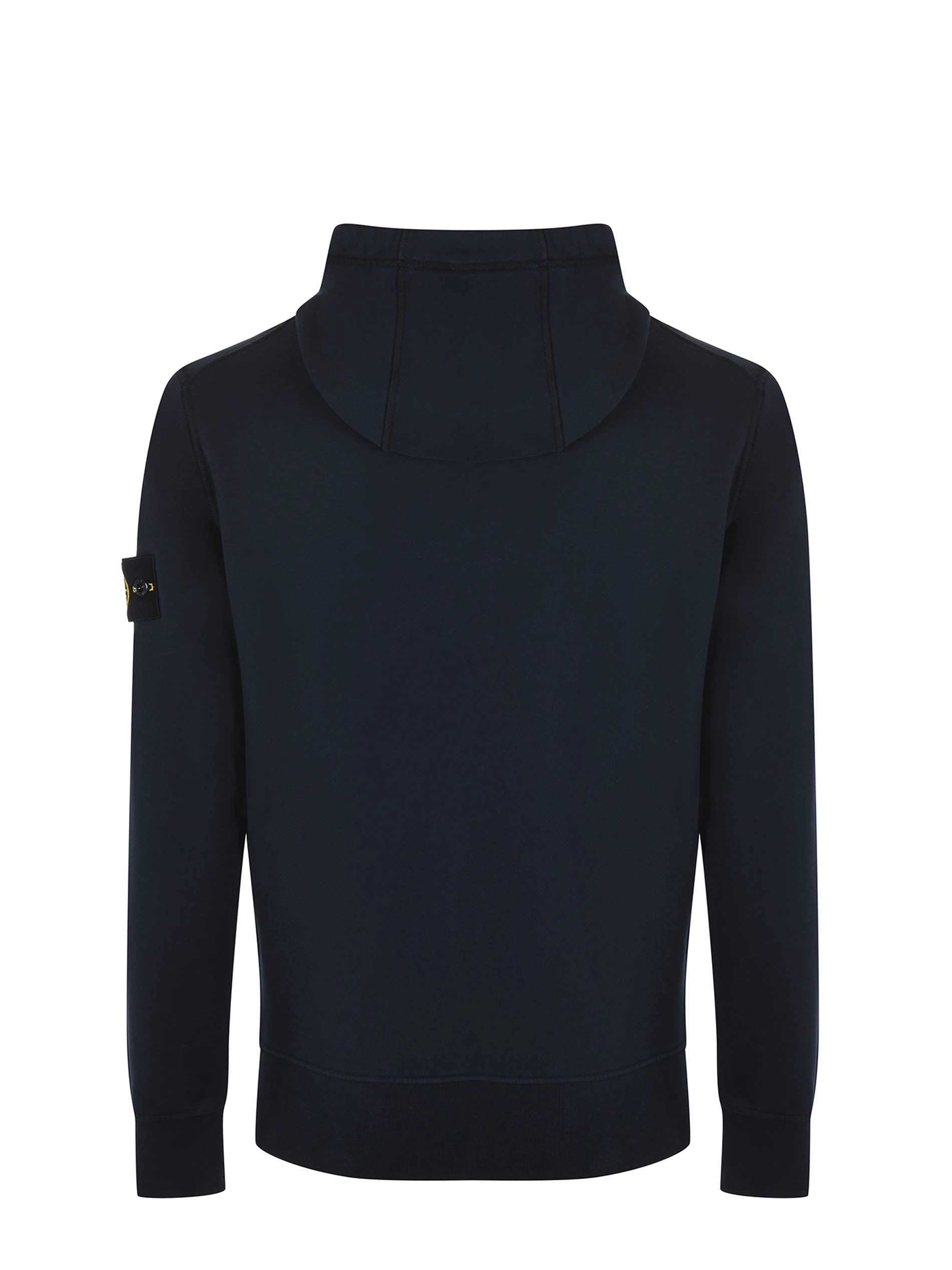 Stone Island Logo Patch Zipped Hoodie