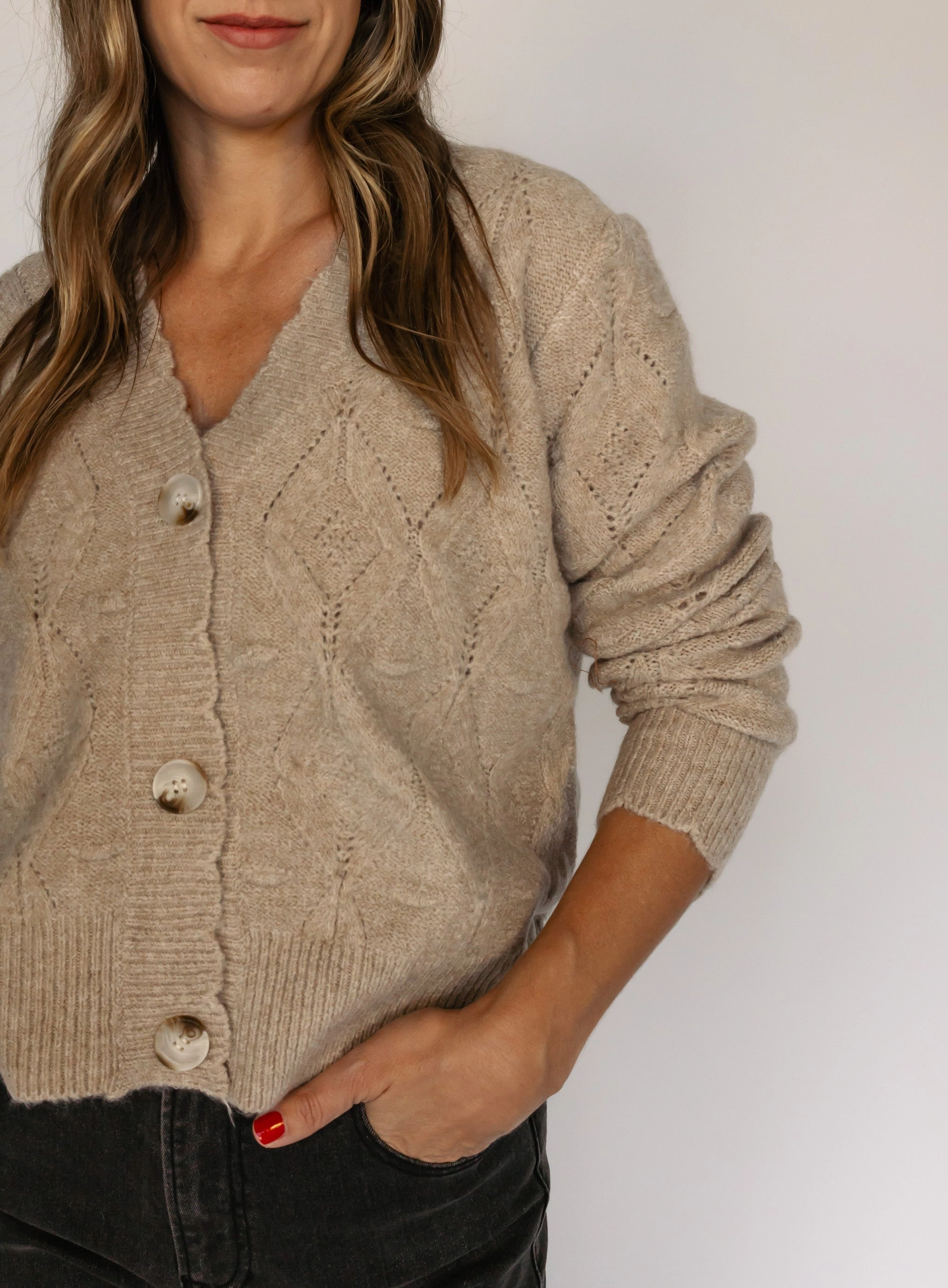 Terin Cable Knit Cardigan - Final Sale