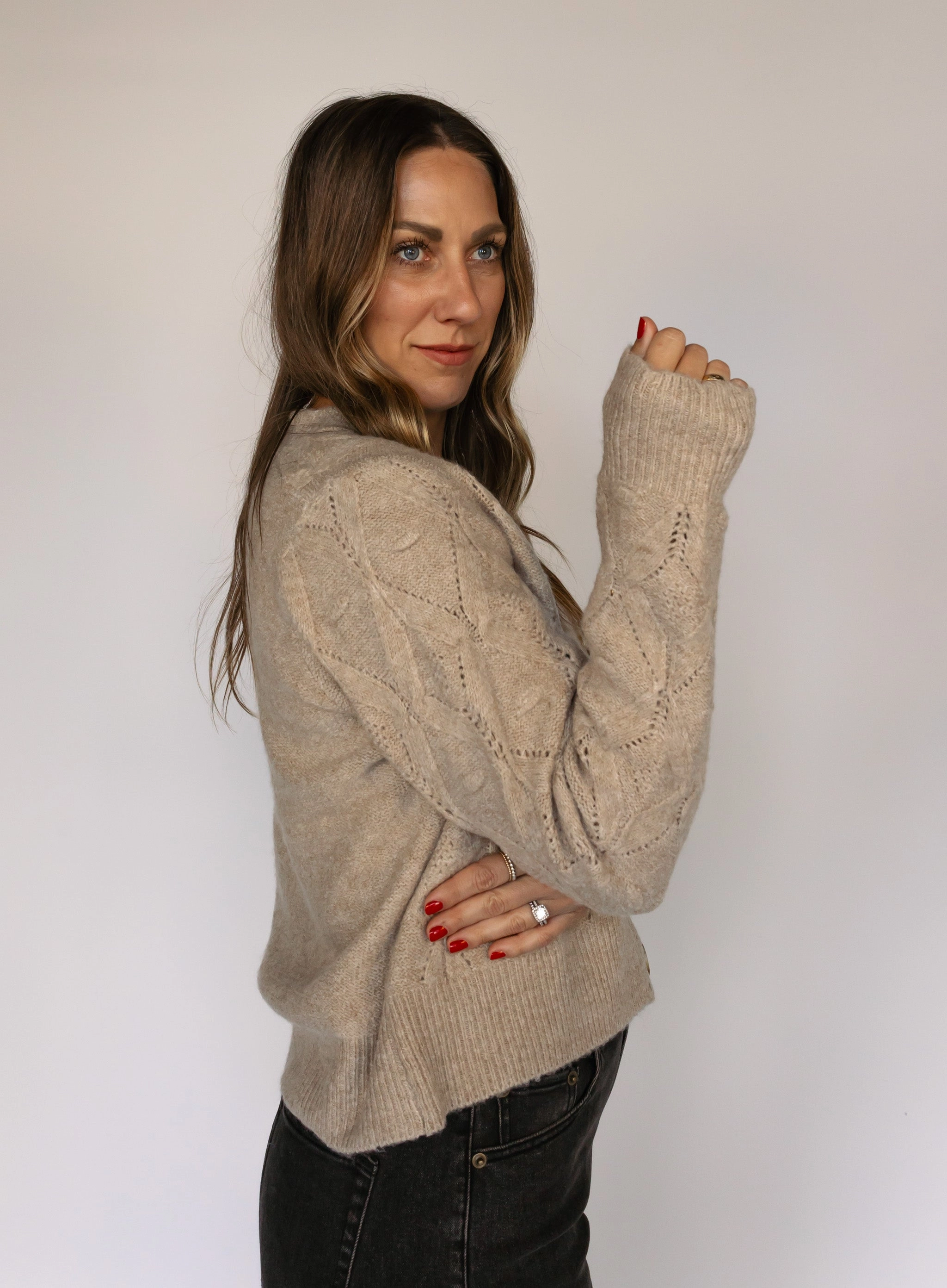 Terin Cable Knit Cardigan - Final Sale