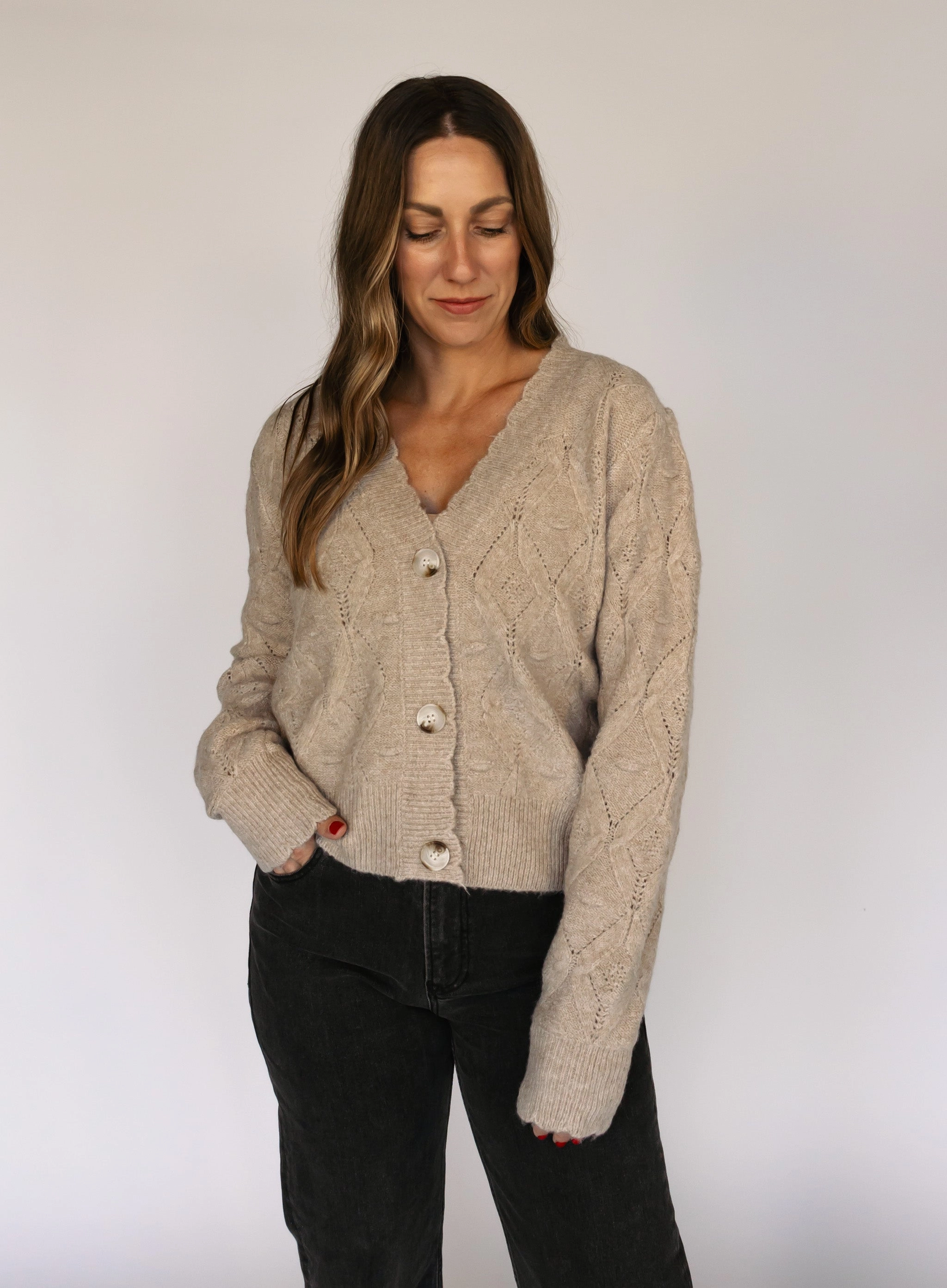 Terin Cable Knit Cardigan - Final Sale