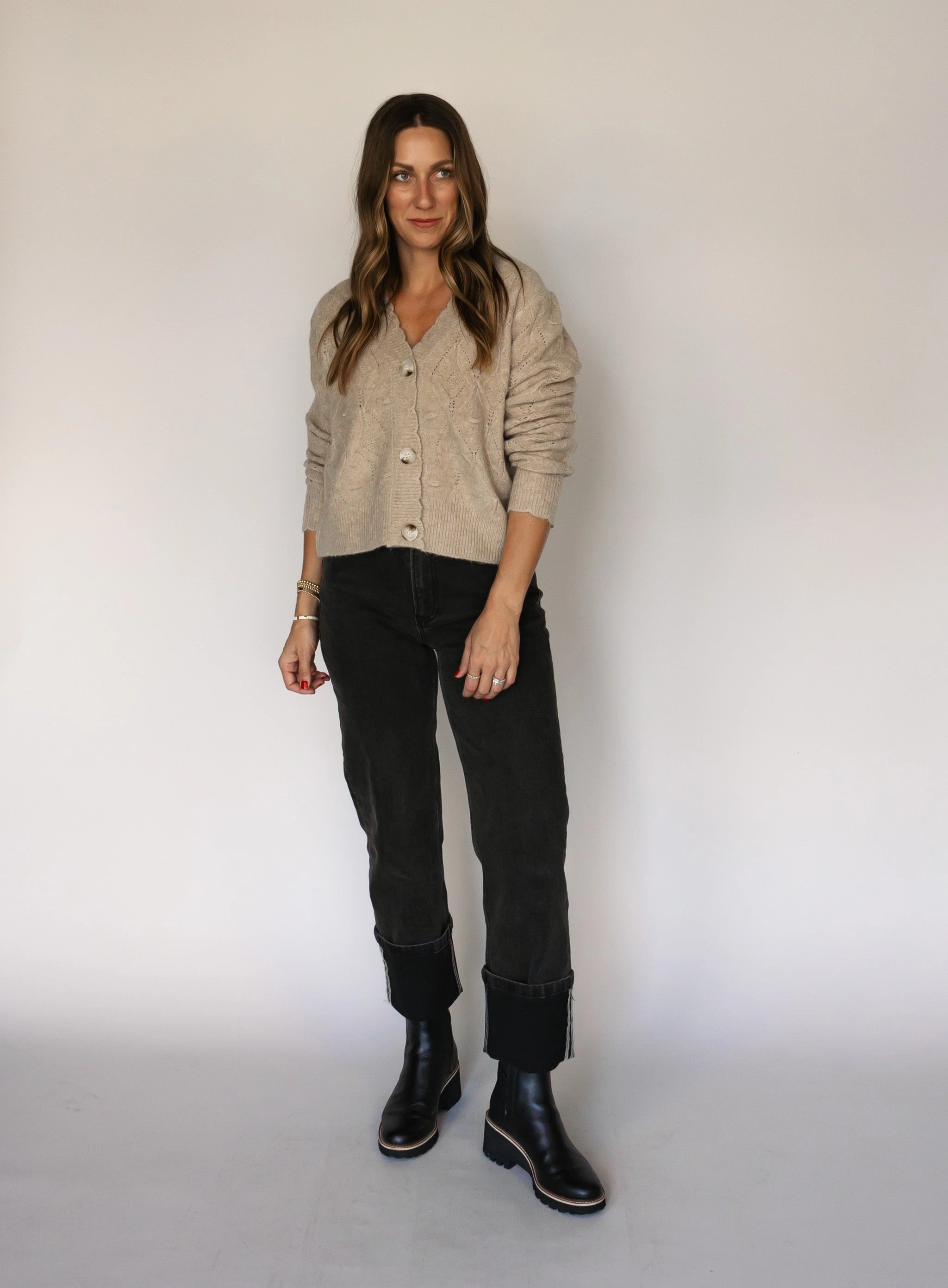 Terin Cable Knit Cardigan - Final Sale