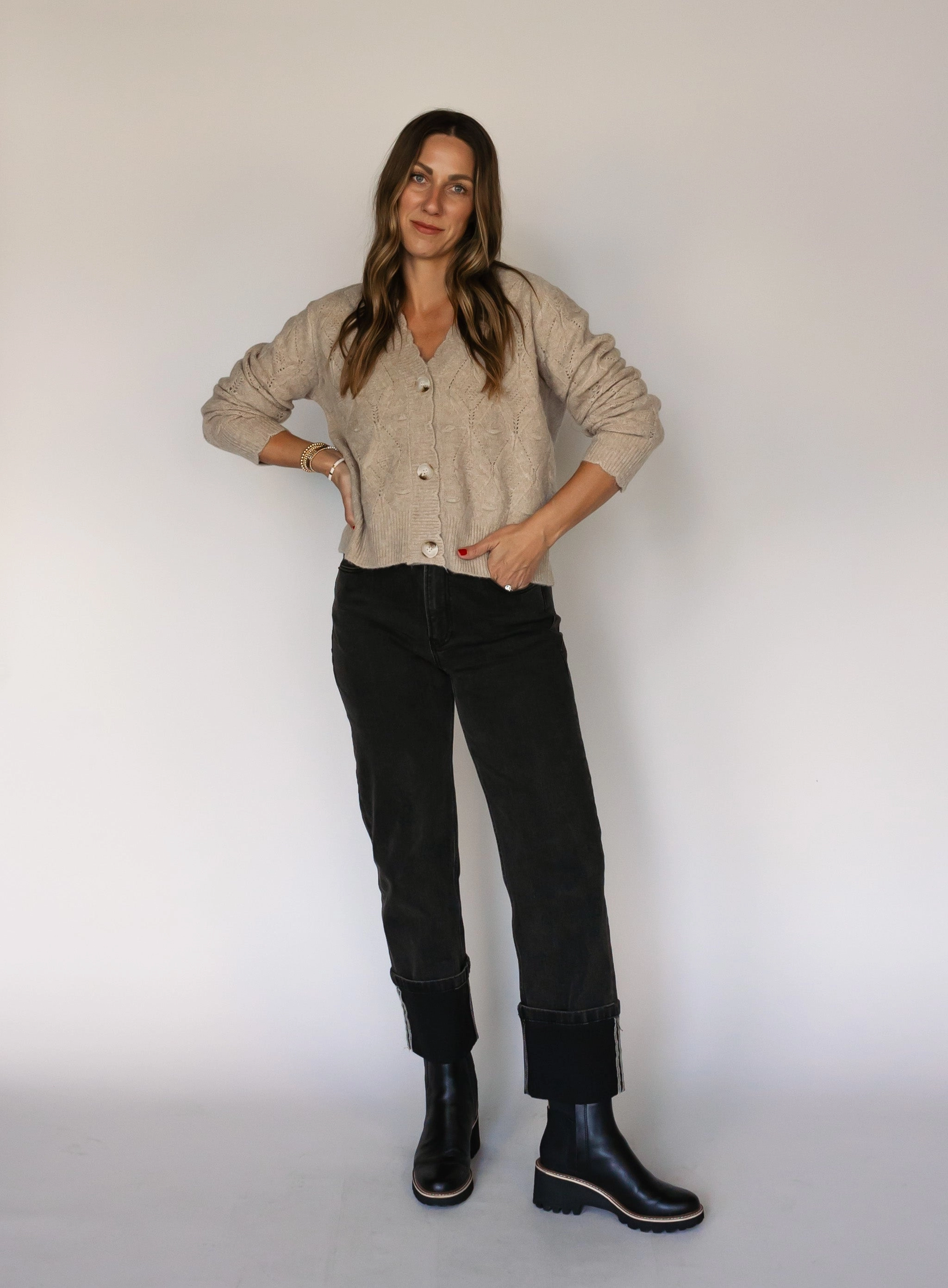 Terin Cable Knit Cardigan - Final Sale