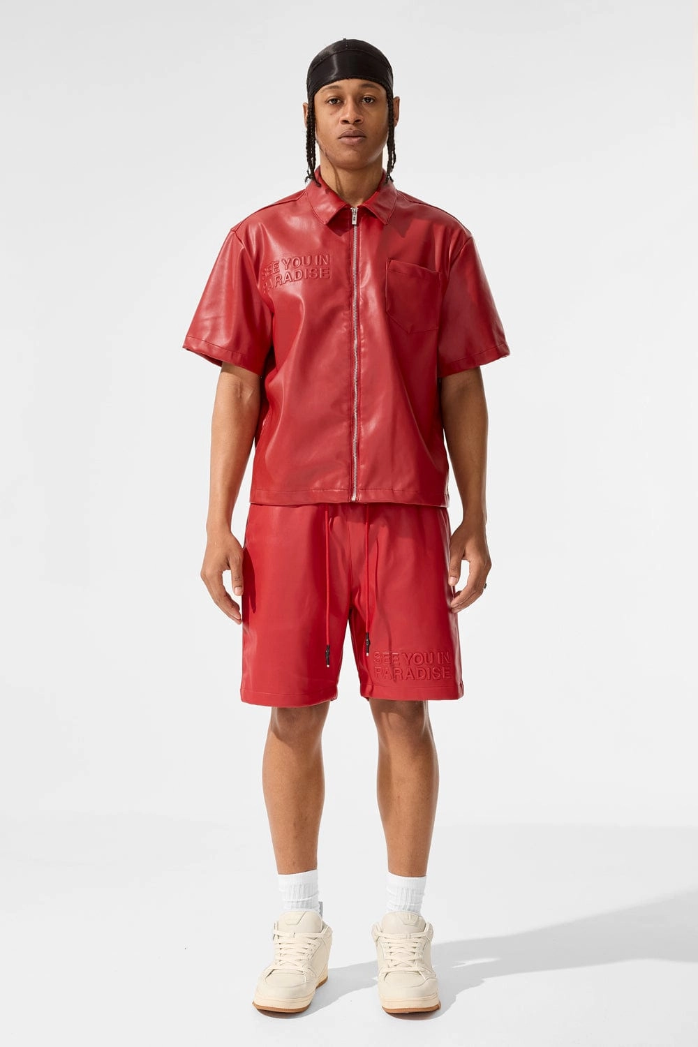 Thriller Full Zip S/S Shirt (Red)
