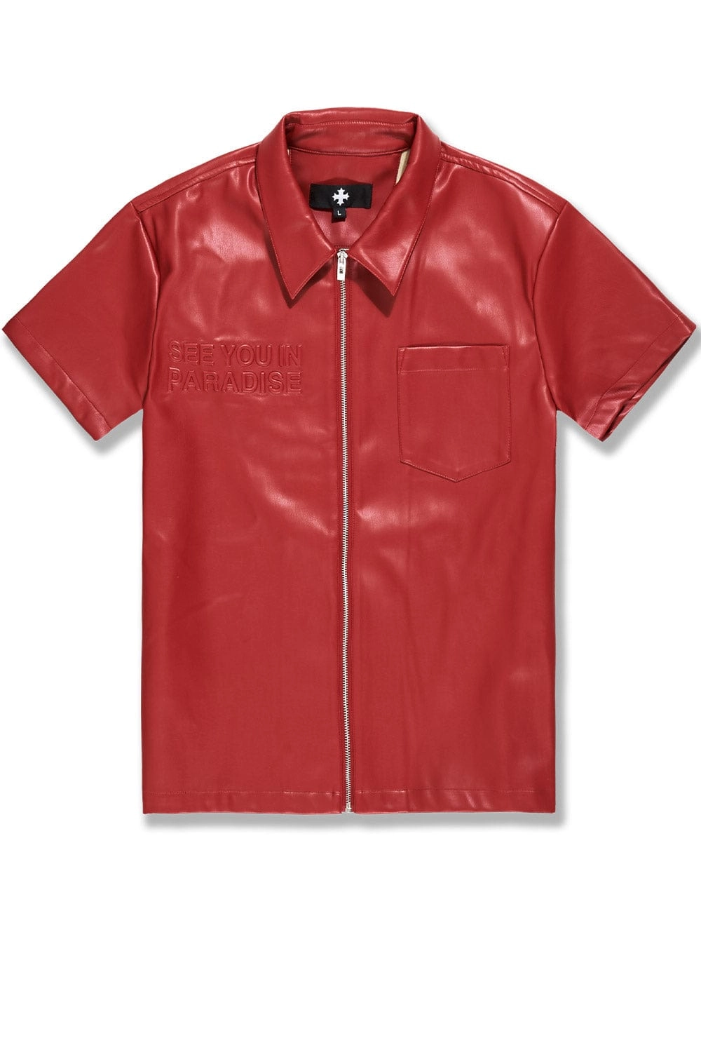 Thriller Full Zip S/S Shirt (Red)