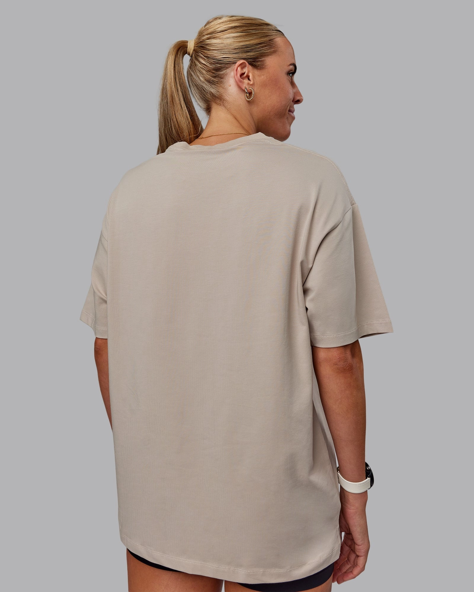 Unisex PimaFLX Tee Oversize - Shale Beige