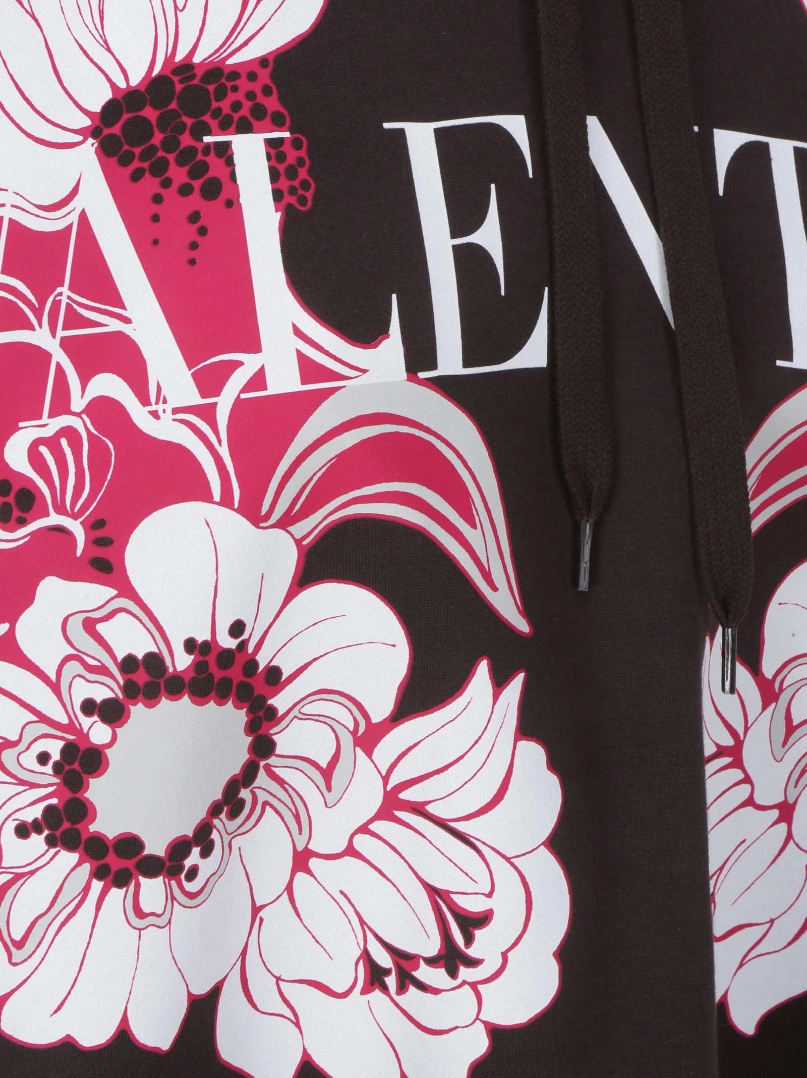 Valentino Floral Printed Long-Sleeved Hoodie