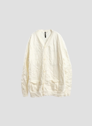 Wrinkle Polyester Dry Knit Cardigan