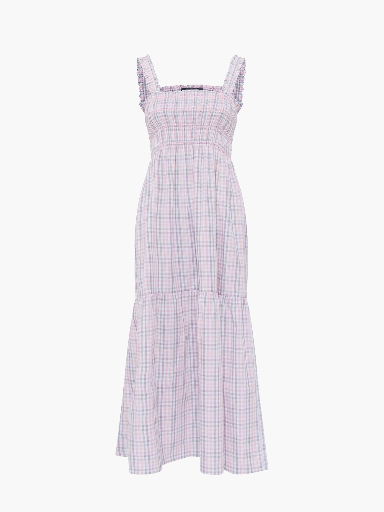 Yaki Organic Check Sun Dress