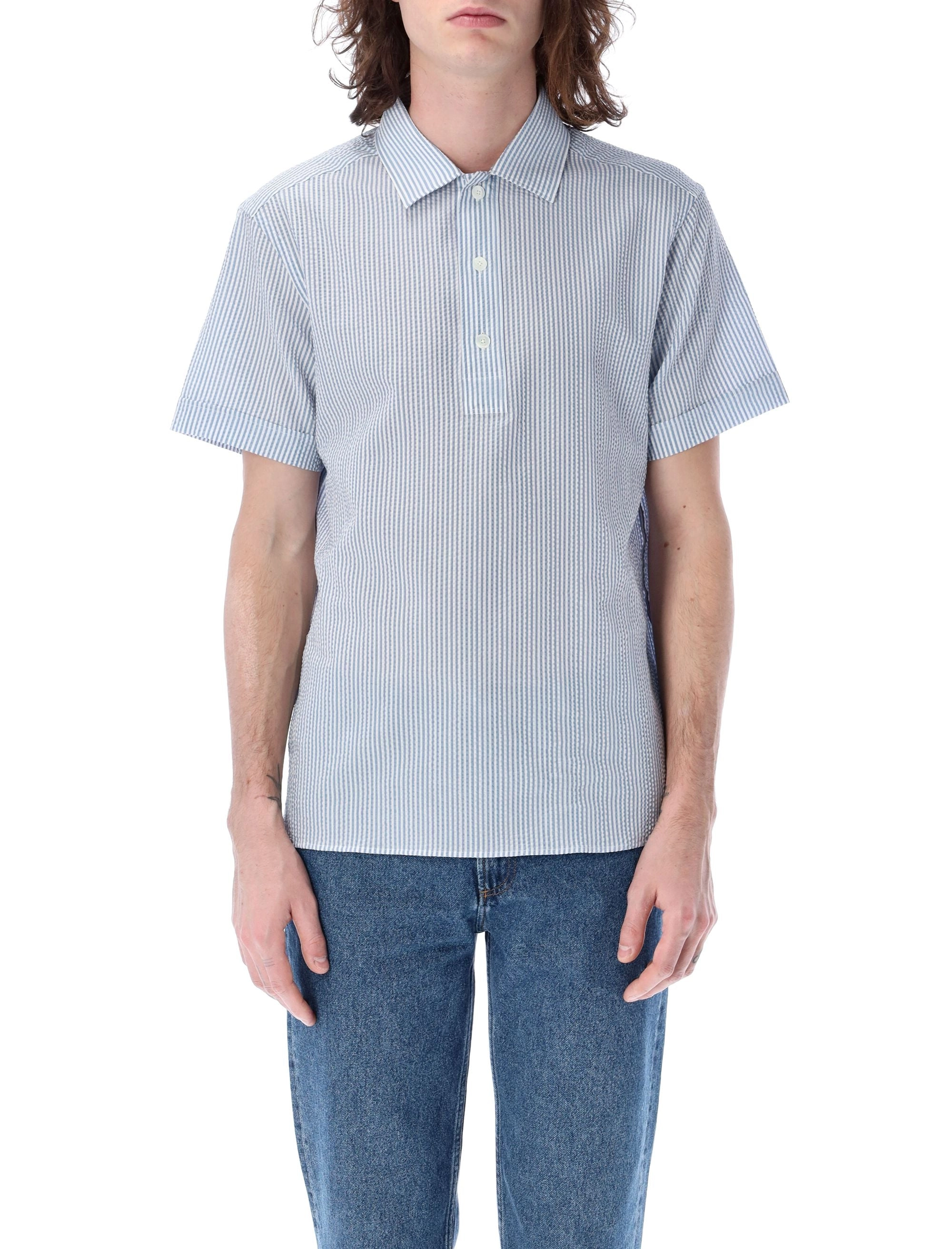 Z Zegna Striped Polo Shirt